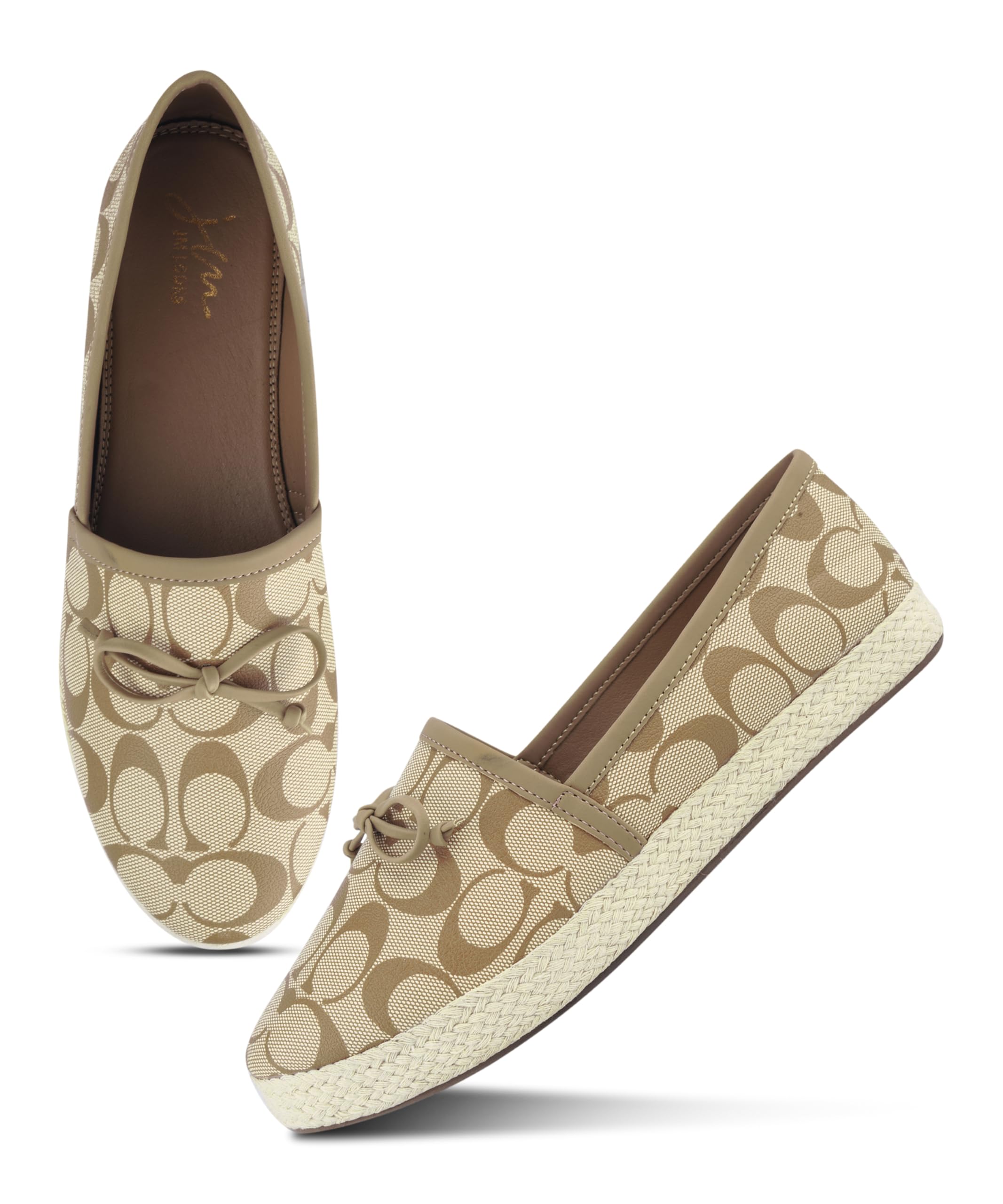 Women Printed Slip On Loafers with Low Platform Sole-image-40