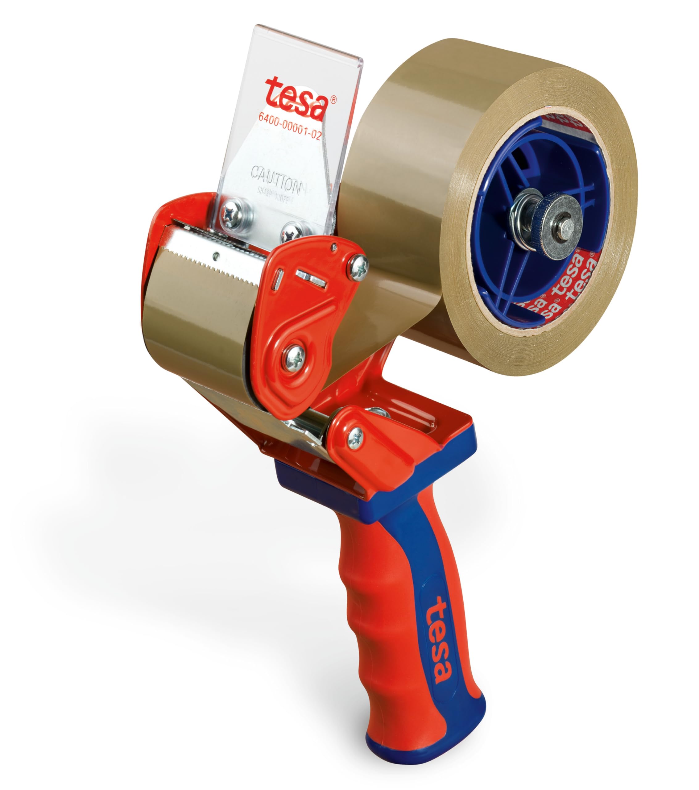 tesa Dispensador Manual Economy - Dispensador de Cinta Adhesiva Manual para Cintas de Embalaje de hasta 50 mm de Ancho