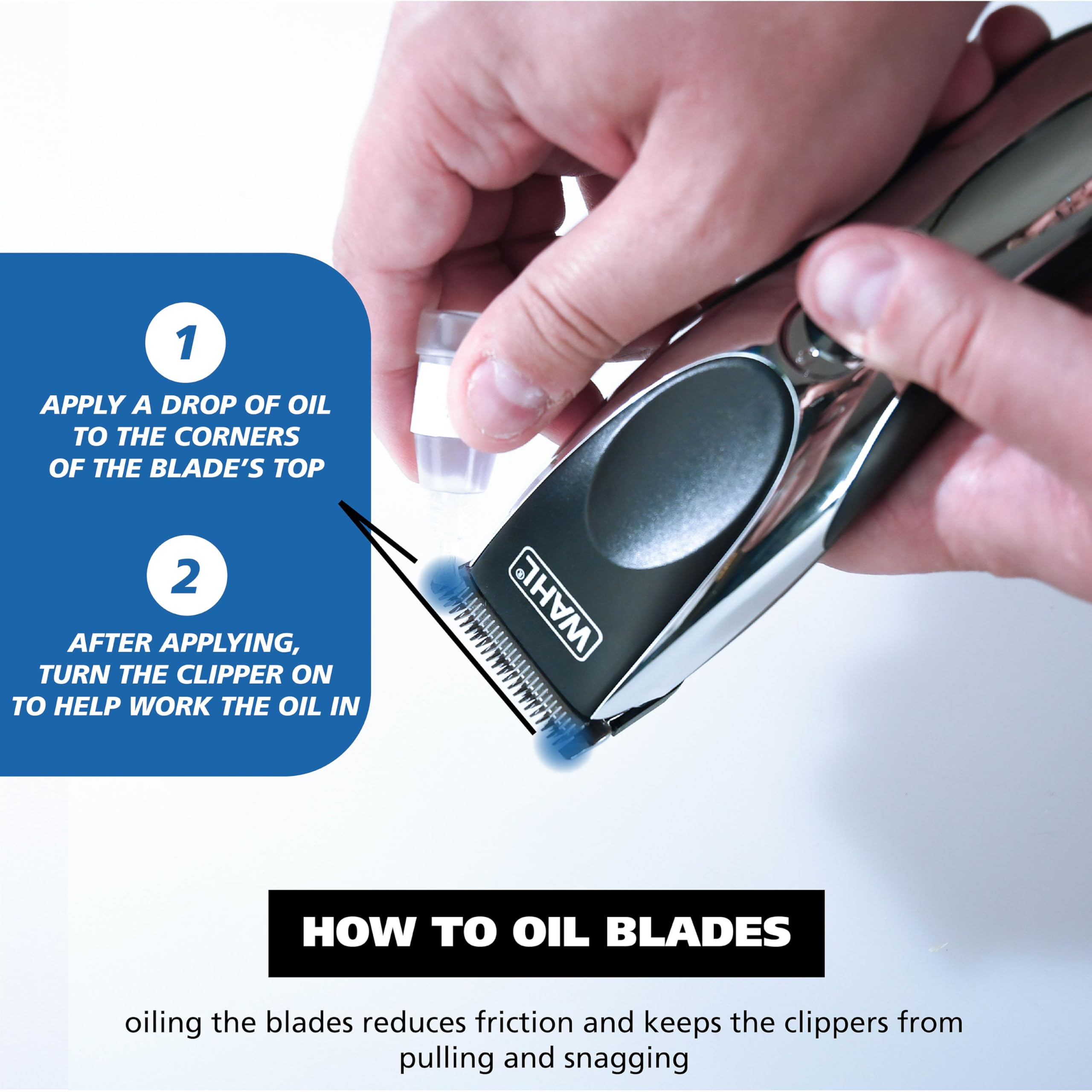 Wahl Clipper 2167 - Juego de cuchillas de corte inalámbricas desmontables - Modelo 2167