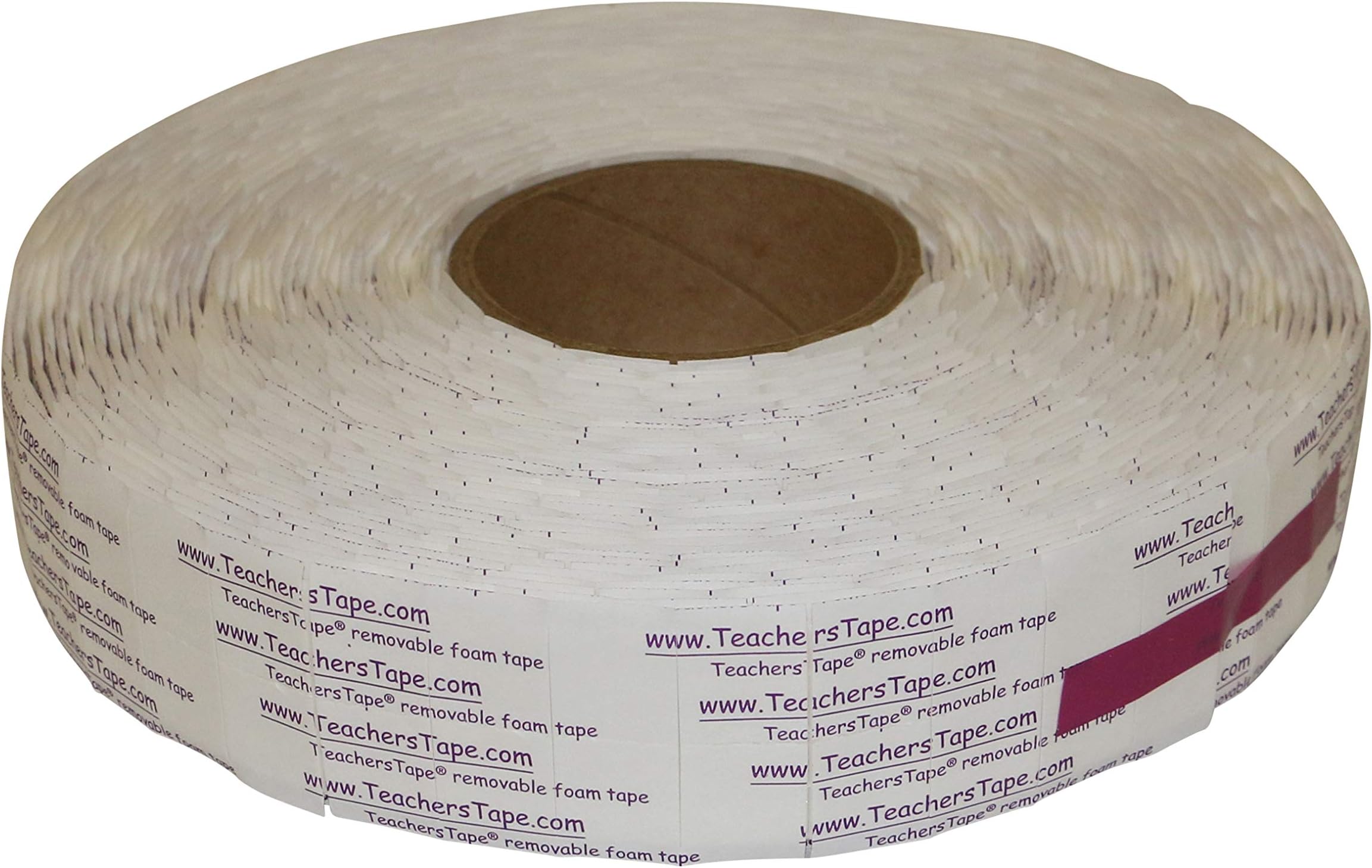Duraco Teachers Tape™ Bulk Pack (2000 Pieces per roll), Double-Sided Removable Foam Tape for Wall Mounting