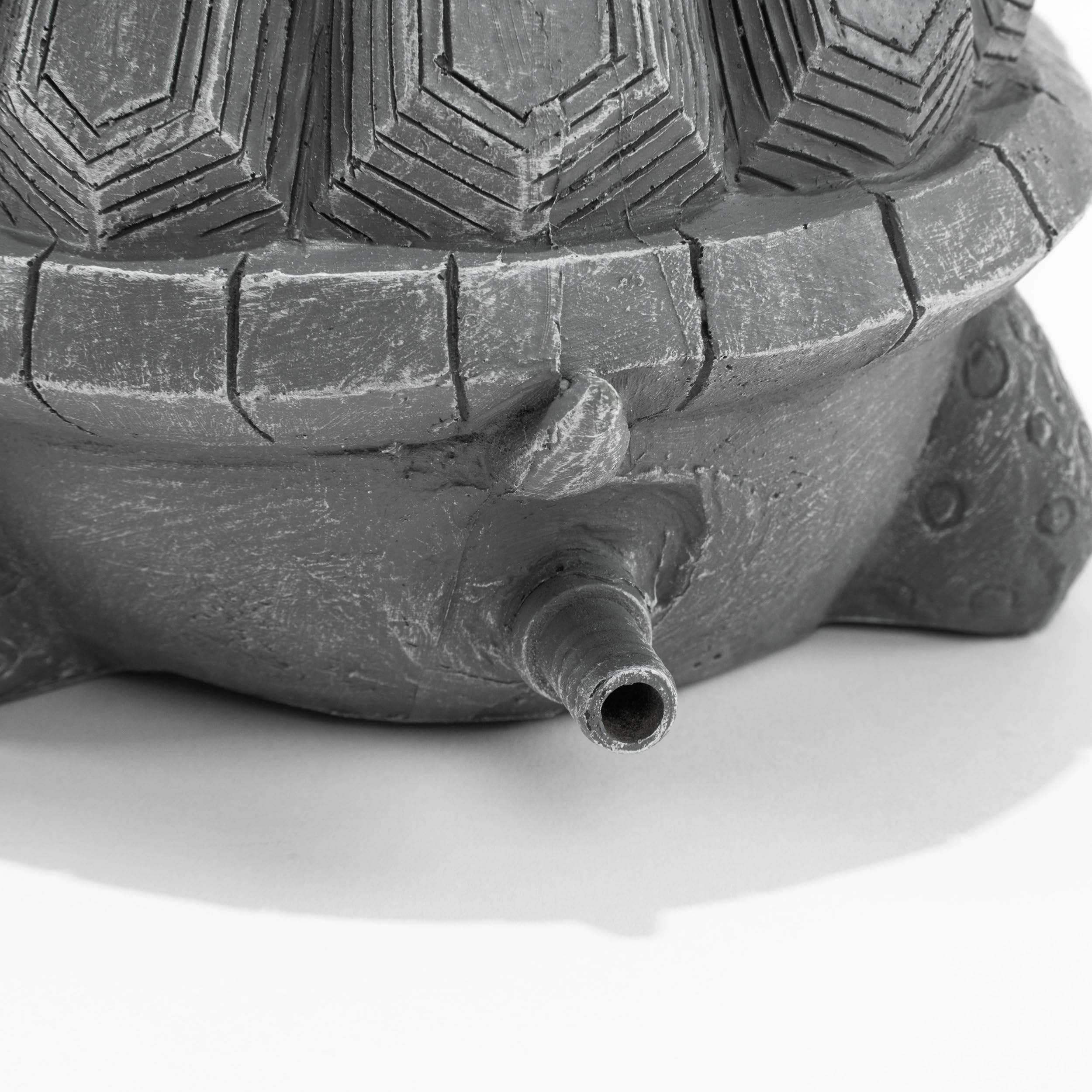 Esotec Solar Wasserspeier Komplettset, Schildkröten Trio, Gartenteich Wasserspiel, Vogeltränke, Gartenbrunnen mit Solarpumpe 610l/h, H=24cm 101686