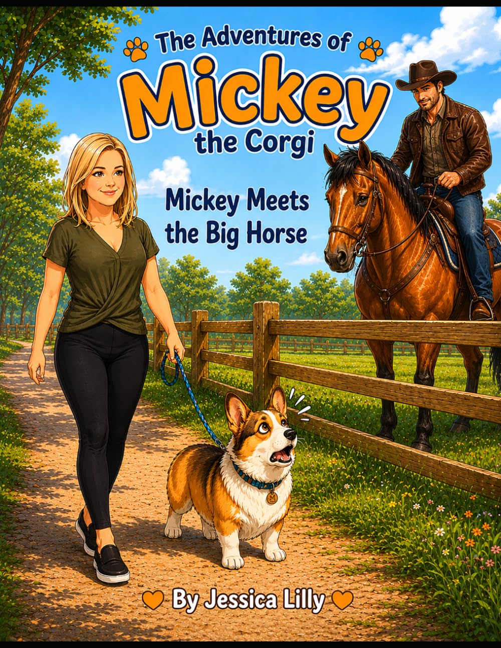 The Adventures of Mickey The Corgi: Mickey Meets the Big Horse