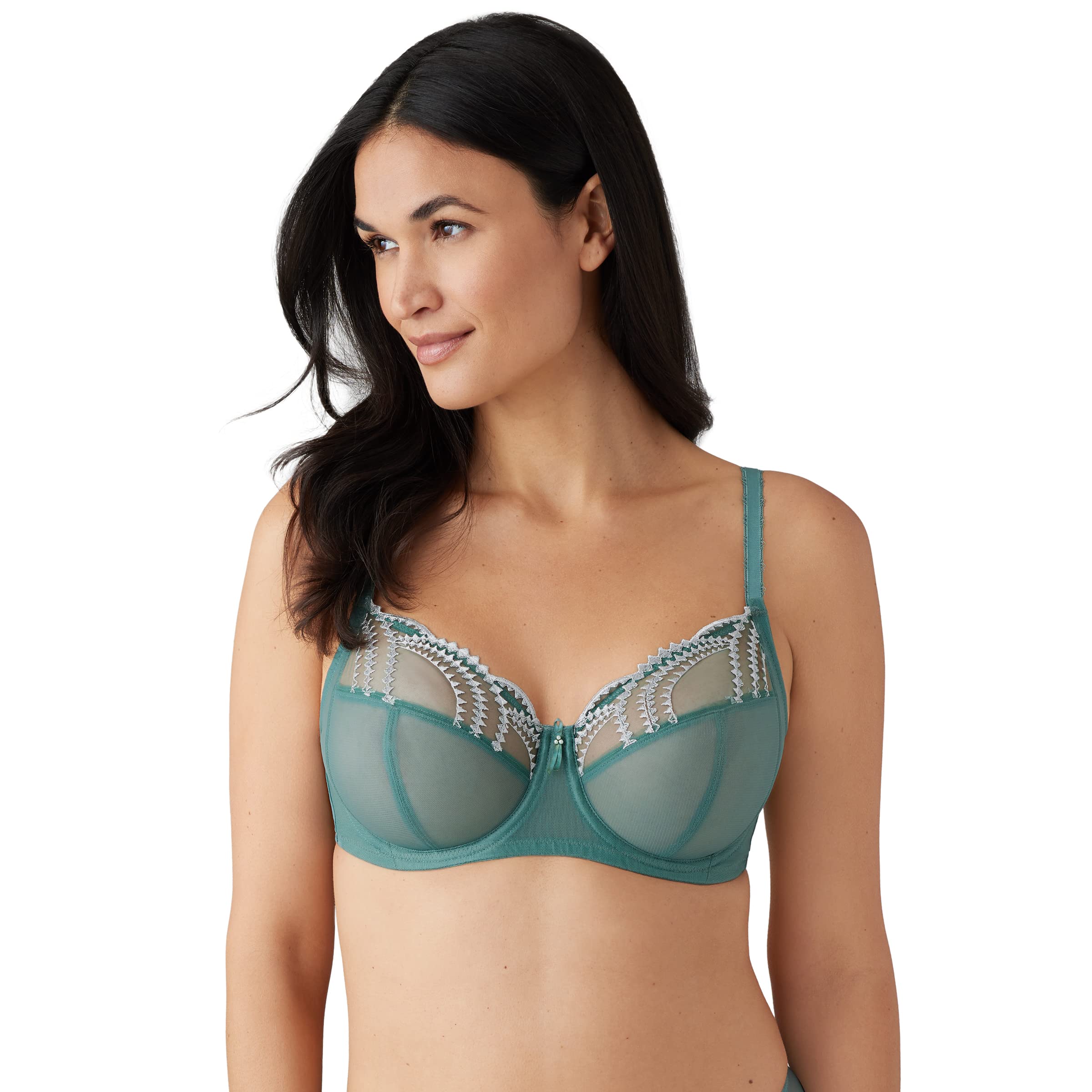 Wacoal Women's Plus Size Evocative Edge Full Figure Underwire Bra, Sagebrush, 38D