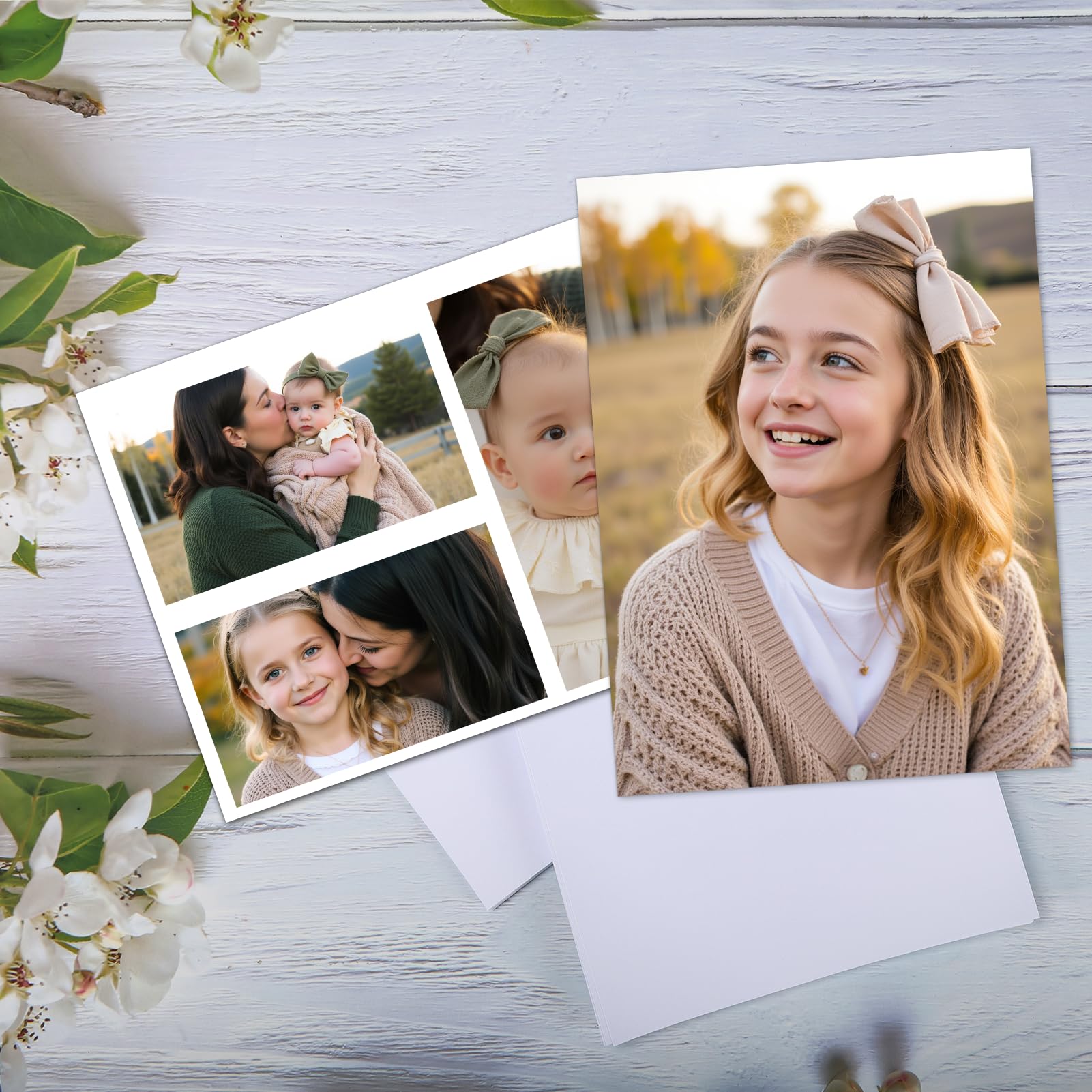 Carta Fotografica A4 Lucida 200 g/m² 100 Fogli 21 x 29,7 cm per Foto Immagini Volantini