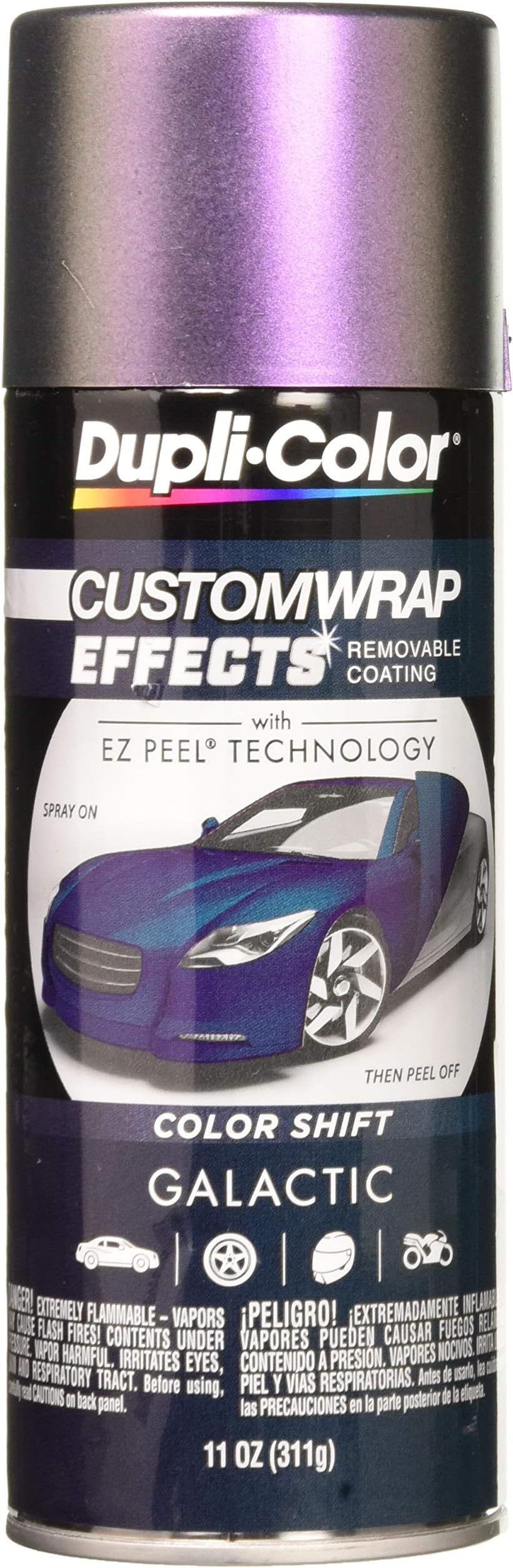 Dupli-Color ECWRC8207 Custom Wrap Effects Removable Automotive Paint - Galactic Spray Paint - 11 oz. Aerosol Can