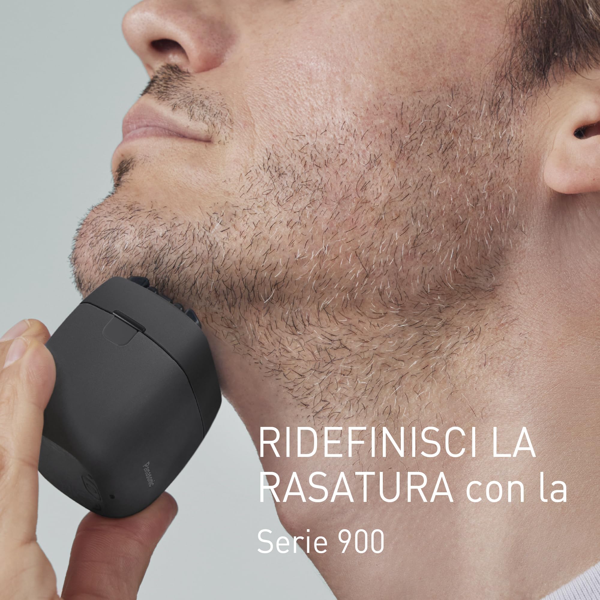 Panasonic ES-PV3B-K803 Serie 900s Shaver, Rasoio Elettrico da Uomo Wet & Dry a 5 Lame, Sensore Barba Reattivo, USB-C, Custodia, Nero Opaco