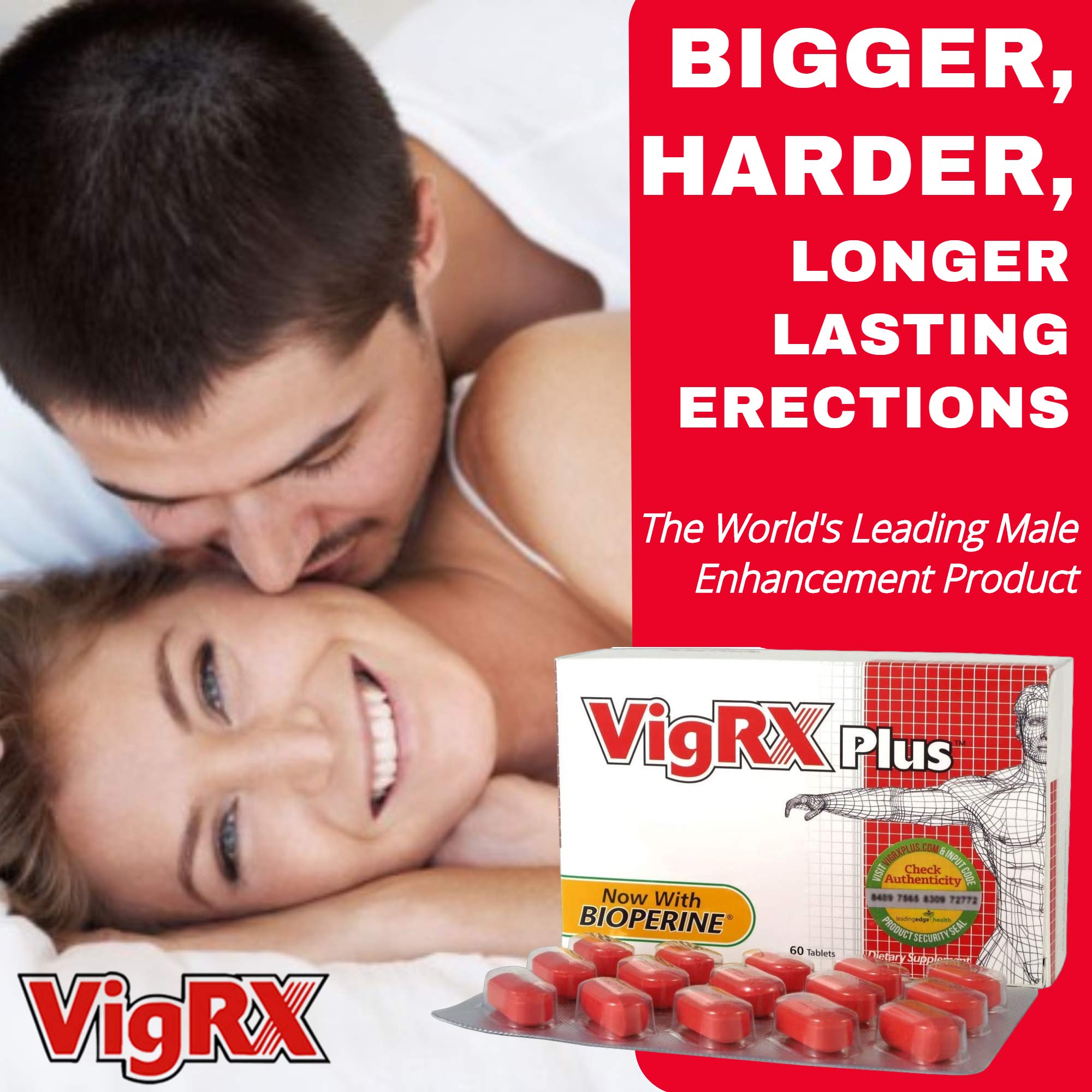 Amazon.com: VigRX Plus Male Virility Herbal Dietary Supplement Pill - 60  Tablets (2 Box) : Health & Household