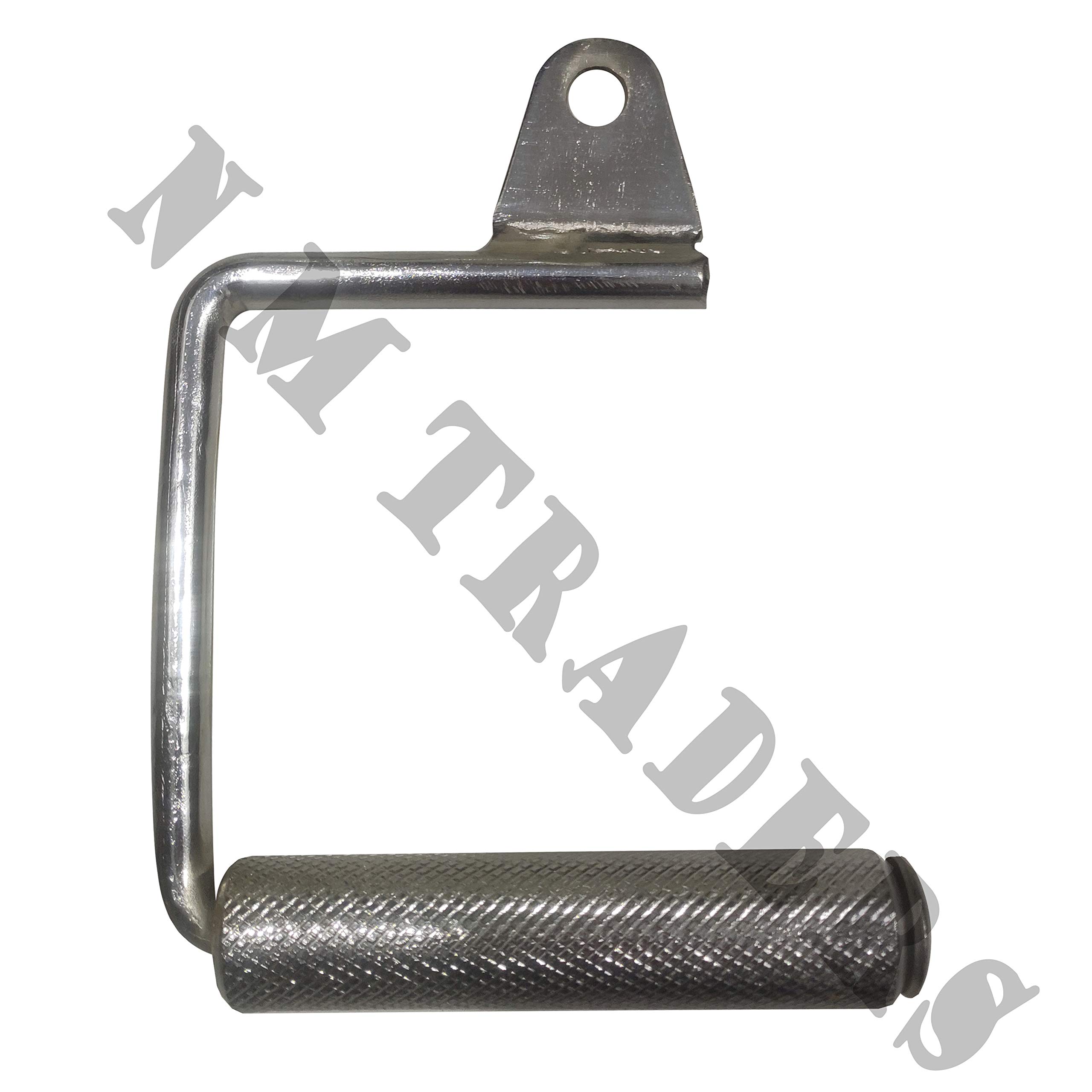 Open Cable Crossover Handle, Open-Sided Stirrup Single Handle Cable Machine Attachment, Heavy-Duty Solid Steel, Rotating Open Gym Handle for Chest Cross Overs, Core Workout, Pull Downs