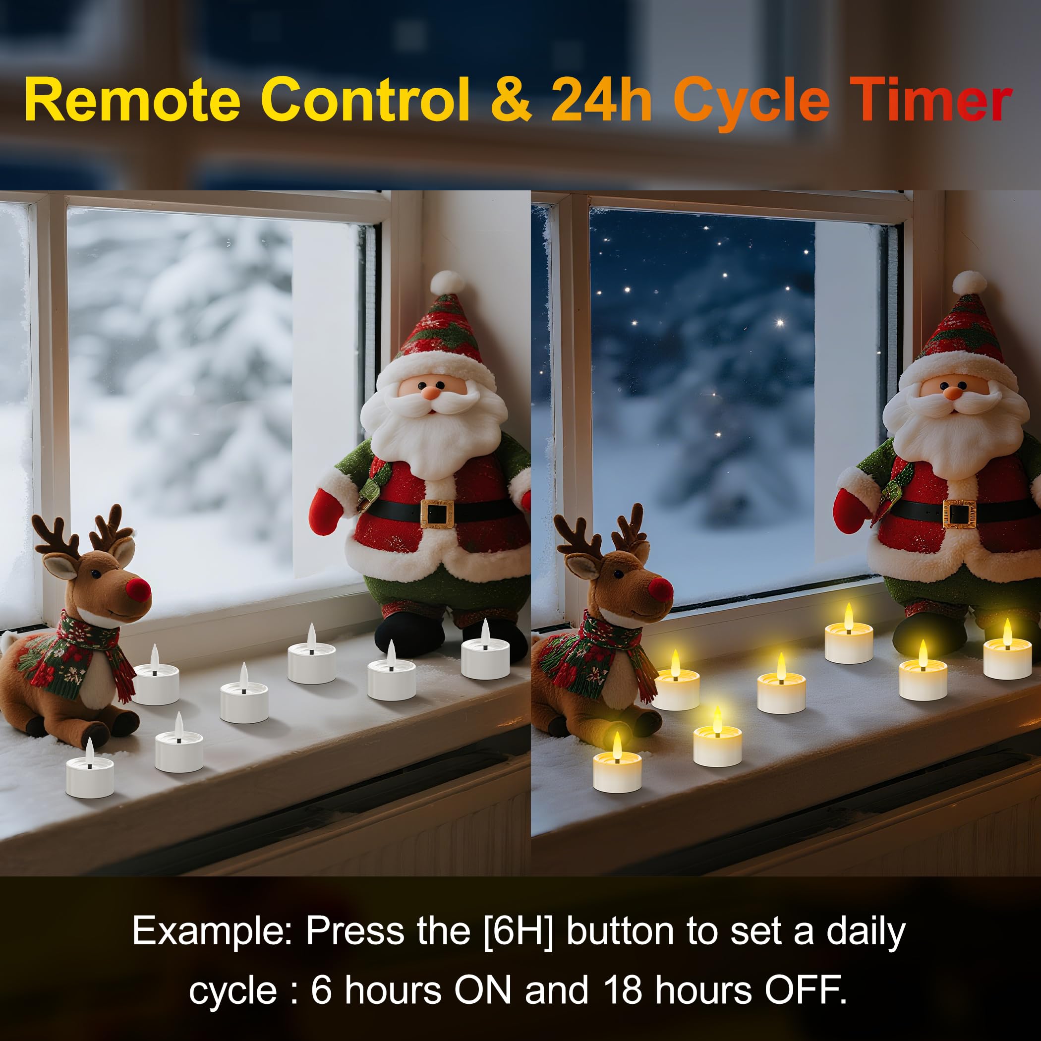 Aufladbare Led Teelichter mit Timerfunktion, 12er Wiederaufladbare LED Teelichter Kerzen Flackernde Flamme mit Fernbedienung und Ladestation für Wohnzimmer Partys Halloween und Weihnachten Deko
