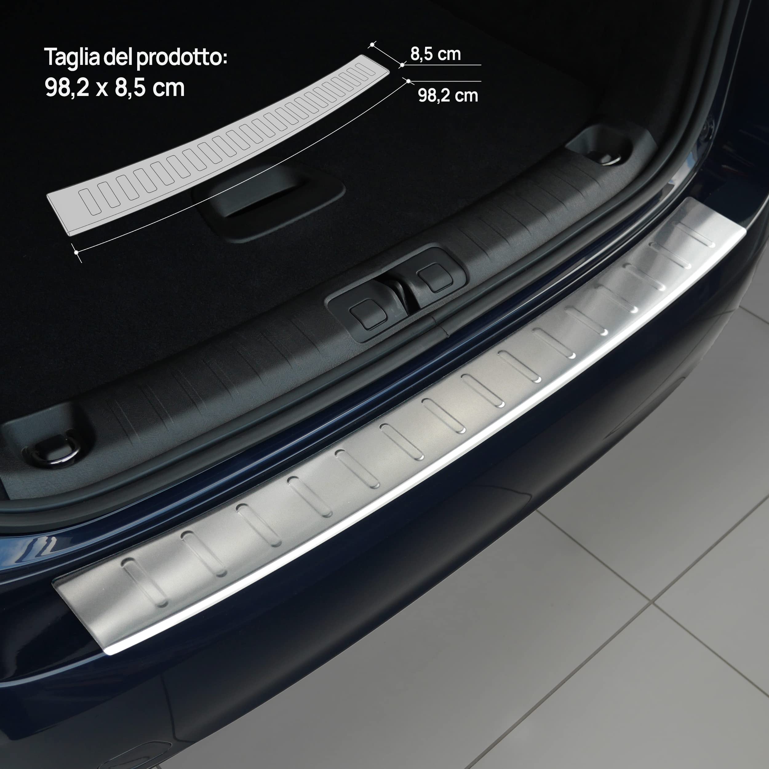 Protezione Paraurti Posteriore Per Fiat Tipo Avant 2016+ - Acciaio Inox Spazzolato Antigraffio - Foto 4