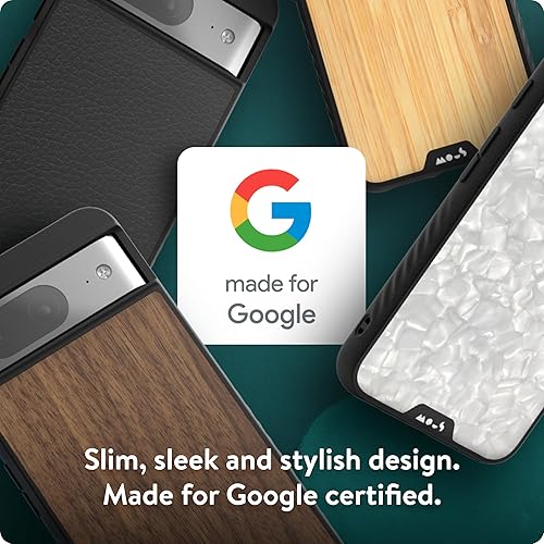 Miniatura 2 de Mous Funda para Google Pixel 8 compatible con MagSafe - Limitless 5.0 - Cuero negro - Funda protectora Pixel 8 - Funda protectora para teléfono a