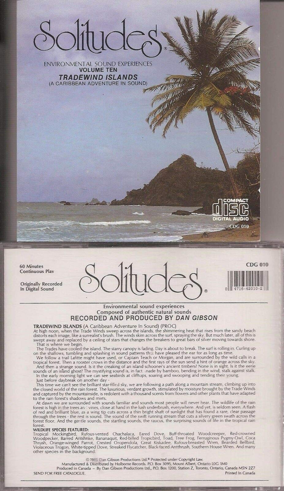 Solitudes: Tradewind Islands [Audio CD] Dan Gibson