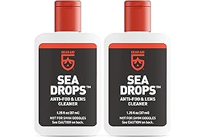 GEAR AID Sea Drops Anti-fog Spray Snorkel, 1.25 fl oz, 2-pack, Bulk