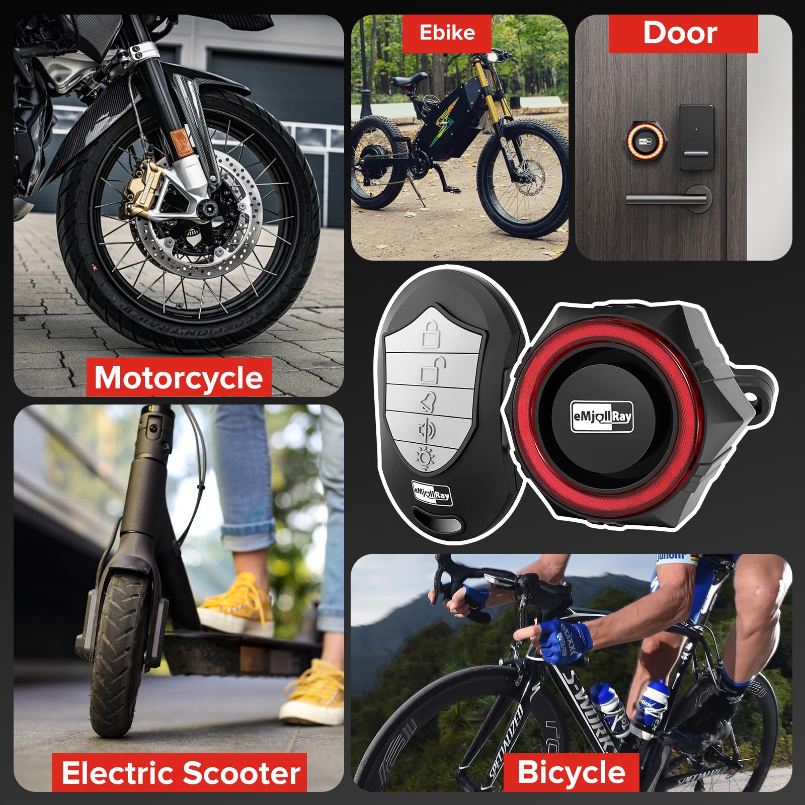 Allarme Antifurto Bici 110dB Con Telecomando - Ricaricabile USB, Impermeabile IP54 Per Bici E Moto - Foto 13