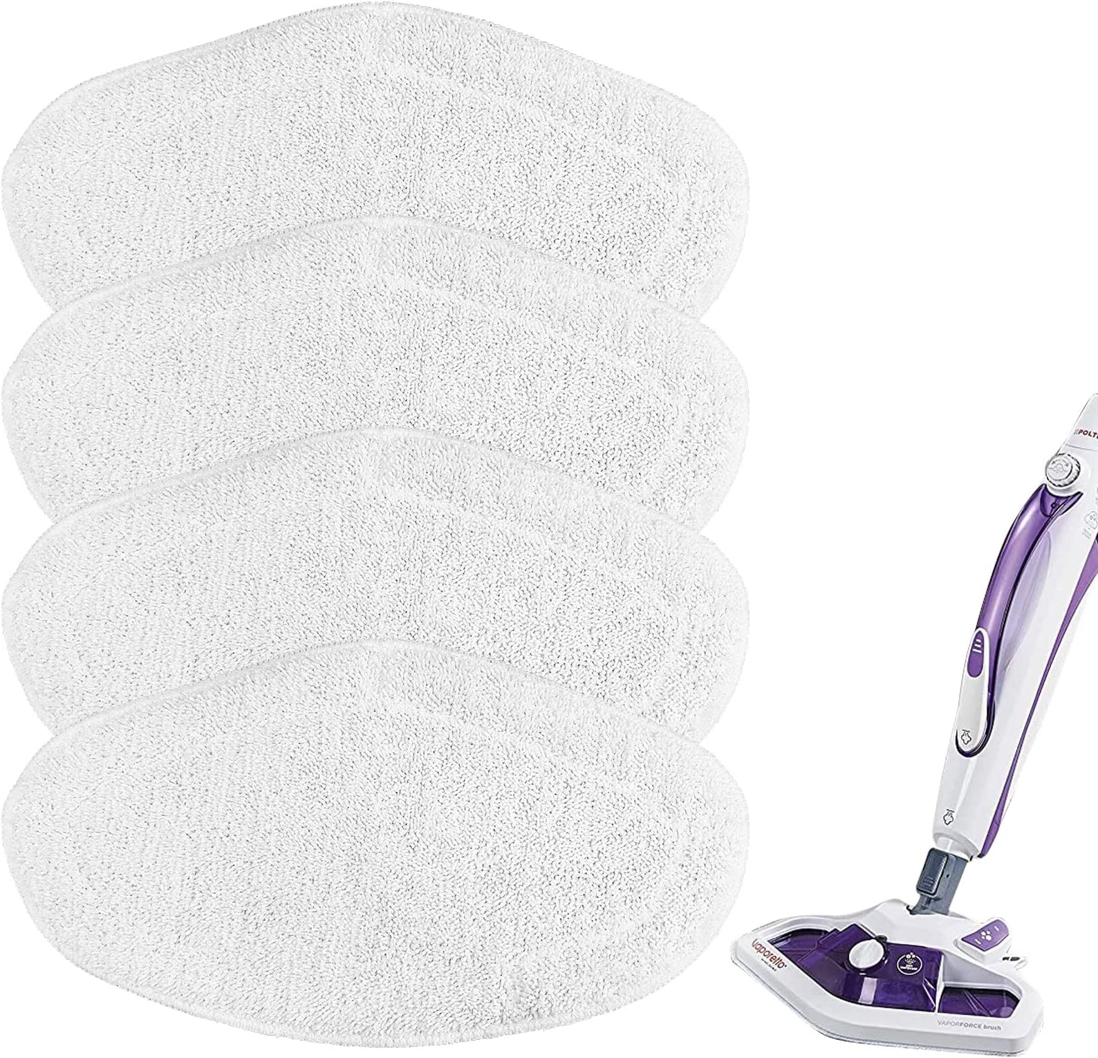 4 Panni Di Ricambio In Microfibra Per Scopa A Vapore Triangolare - Universali Per Ariete E Altre Marche - Foto 6