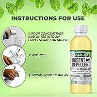 Vista 5 de Spray repelente de roedores y concentrado de aceite de menta, hace 1 galón
