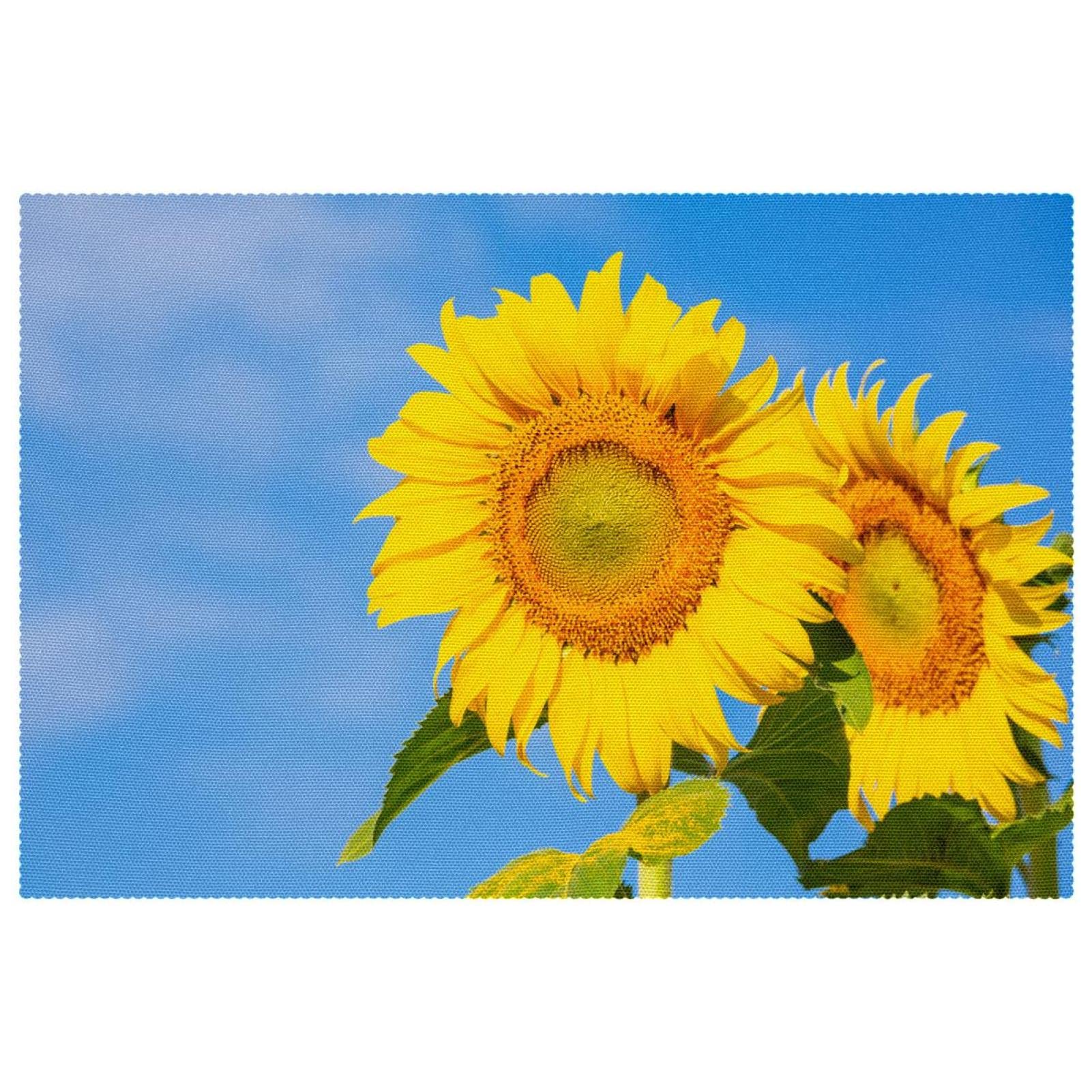 Sets de table motif tournesol élégants et robustes pour protéger vos tables avec style, x6