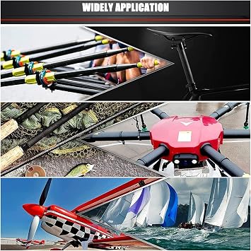 Carbon Fiber Tube 500mm Carbon Fiber Tubes Twill Weave Matte Surface 3K Roll Wrapped for Handmade DIY Quadcopter Multicopter(6x4x500mm)