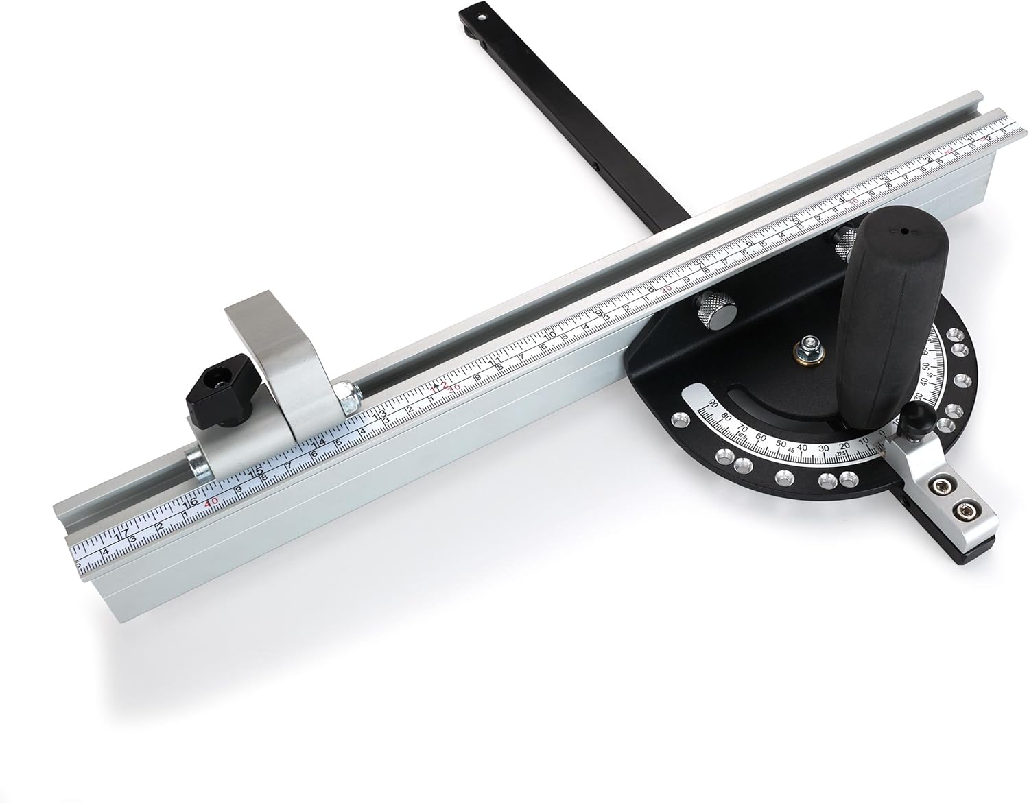 Woodriver Snap-Set Miter Gauge Fence Combo With Flip-Stop