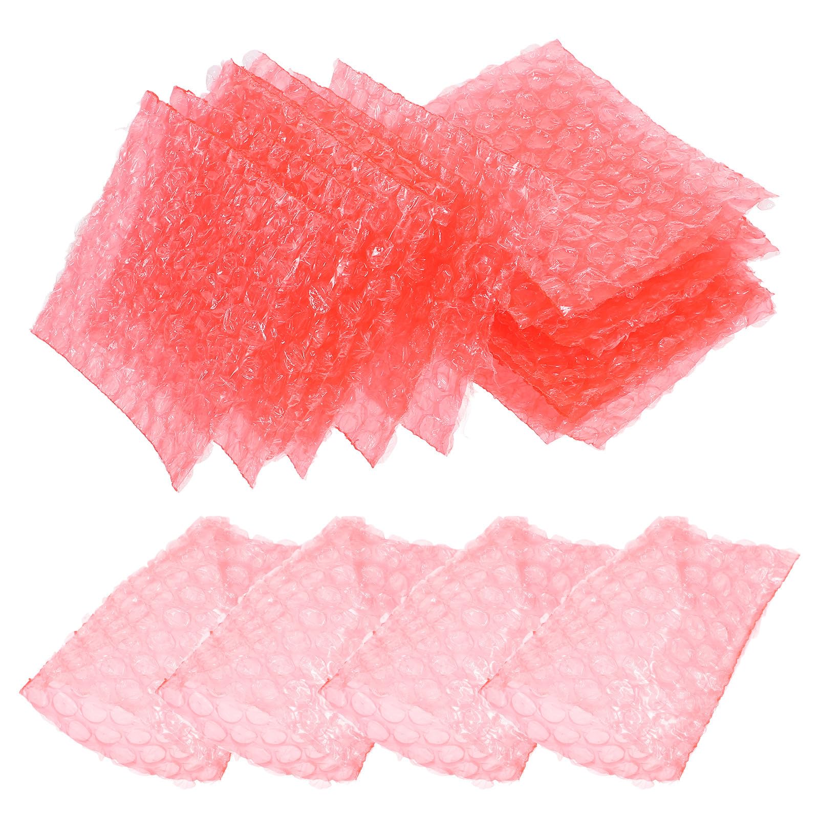 Vaguelly Luftpolsterbeutel 8x10cm Transparent 100 Stück Gepolstert Stoßdämpfend Versandverpackung für Umzug und Lagerung
