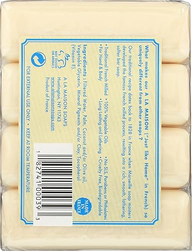 Miniatura 5 de A LA MAISON Jabones hipoalergénicos sin perfume, 3.5 oz - 4 Ea, 3.5 onzas
