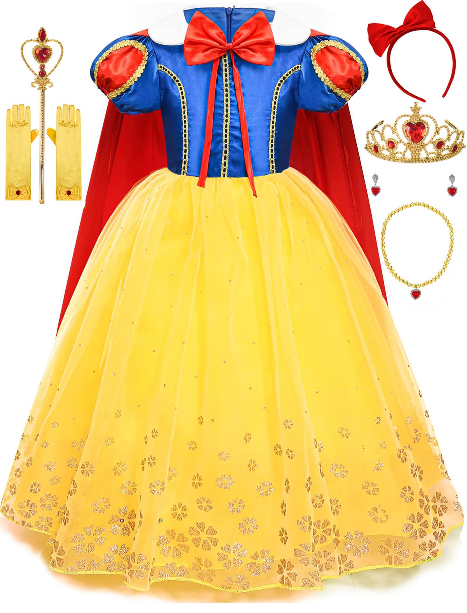Avady Princess Dress for Girls Halloween Costume Cosplay Outfits Christmas Birthday Party