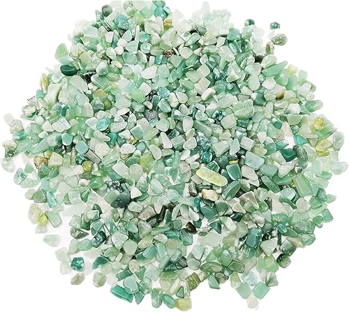 Miniatura 2 de 11.82 oz Surtido de cristales de cuarzo de aventurina verde, rocas y cristales caídos de aventurina verde