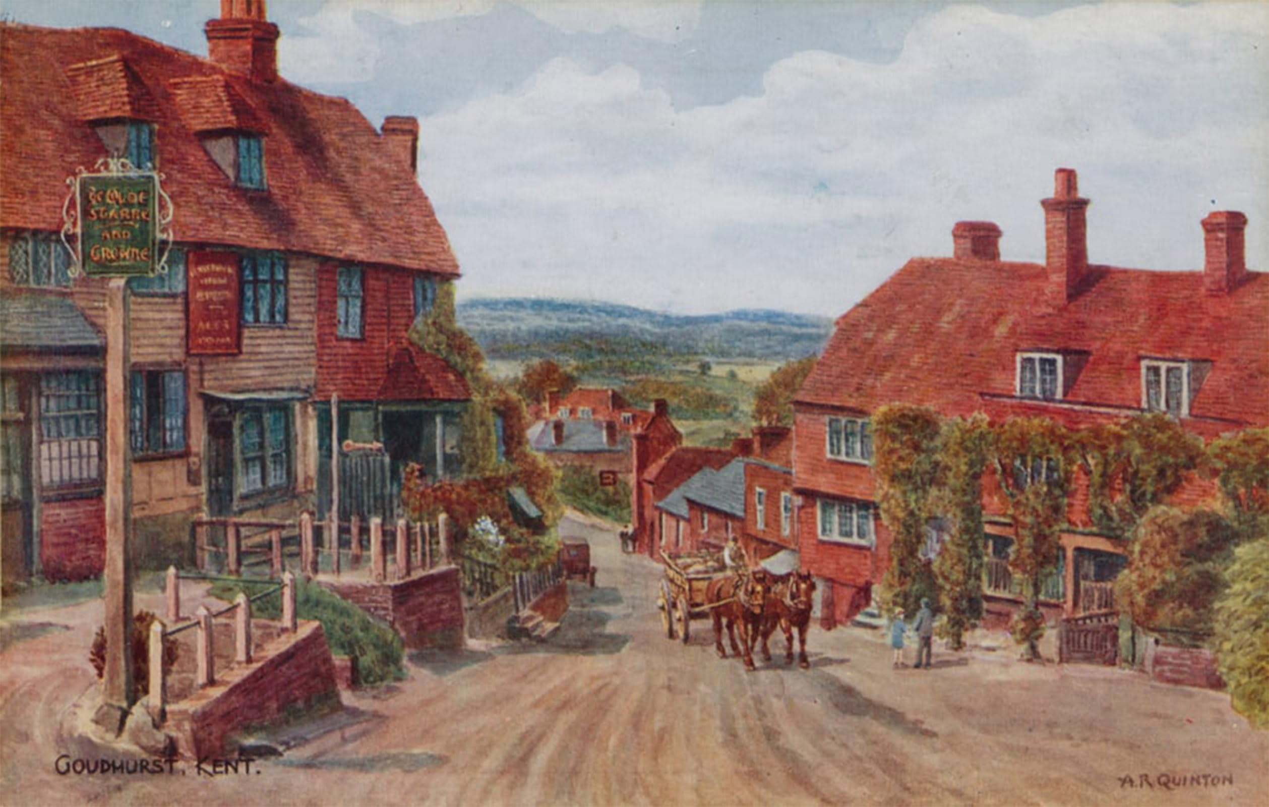 POSTERIIk Famous Modern Artwork Art Mural Goudhurst by Alfred Robert Quinton Oil Paintings Pictures for Home Decor 60x90cm