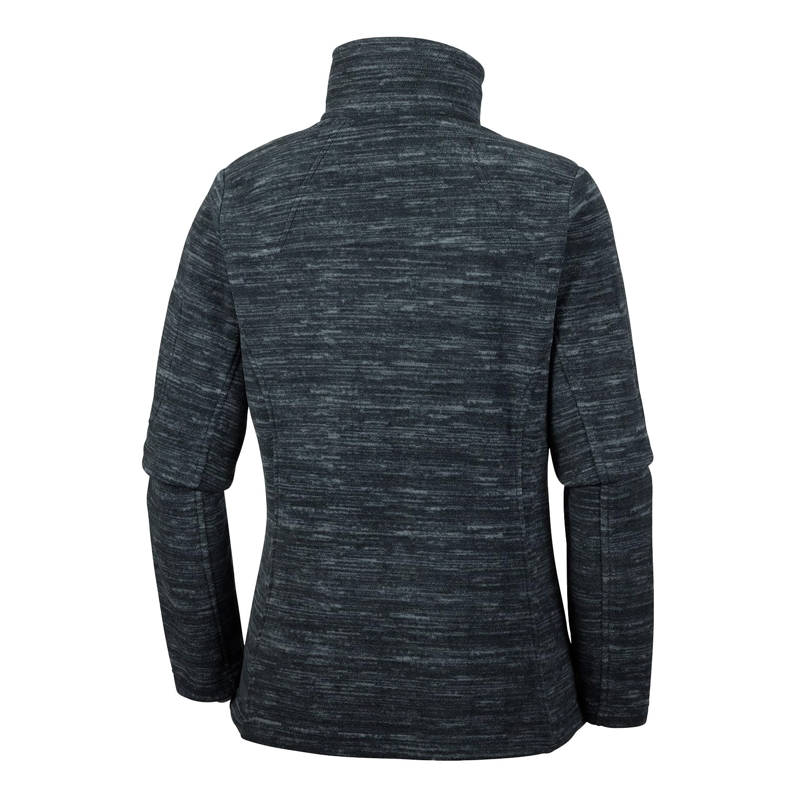 Columbia Fast Trek Jacket, Chaqueta De Forro Polar Con Cremallera para Mujer, Black Spacedye Print, Talla L