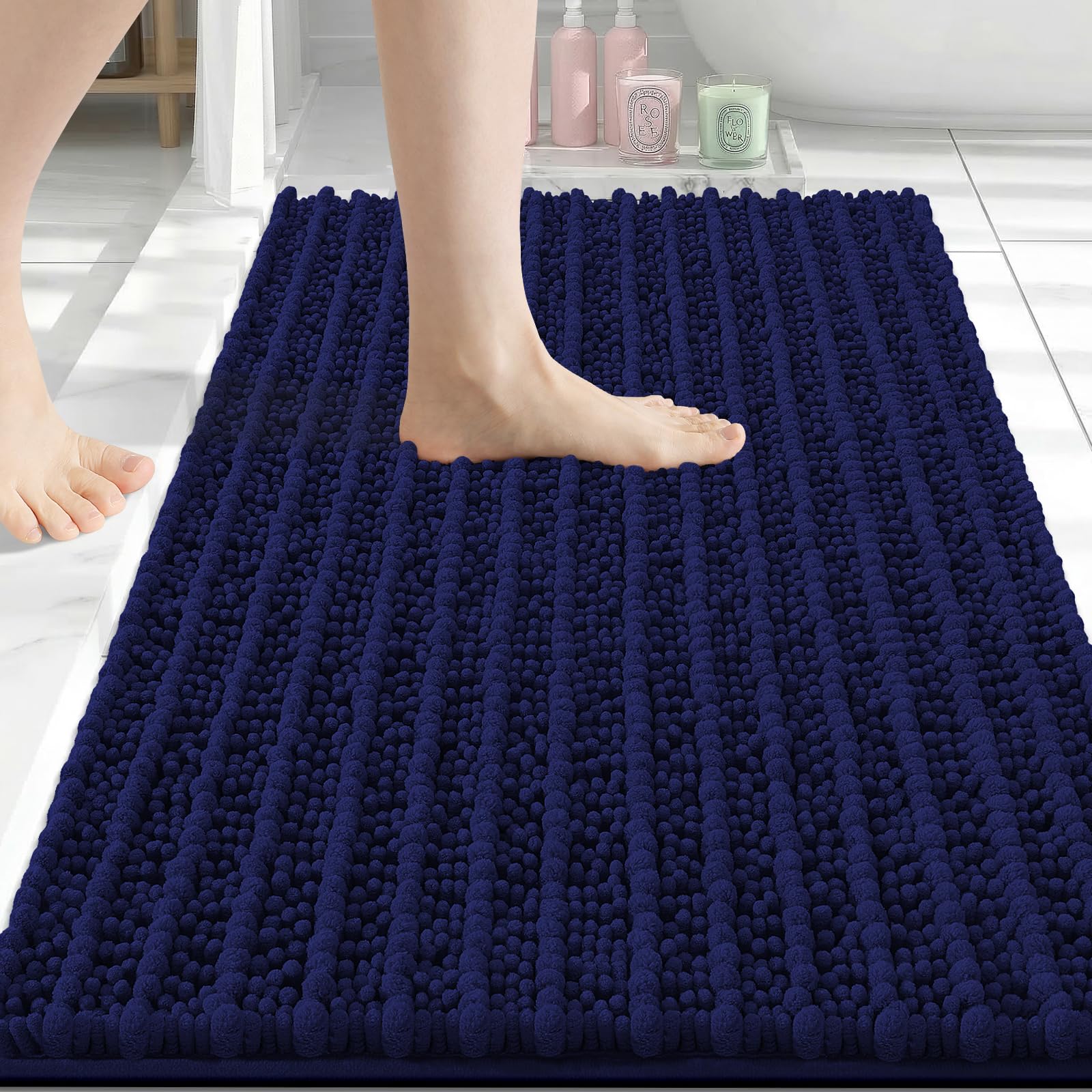 Arotive Bathroom Rugs Mat 30x20, Soft Absorbent Chenille Shaggy Bath Mat