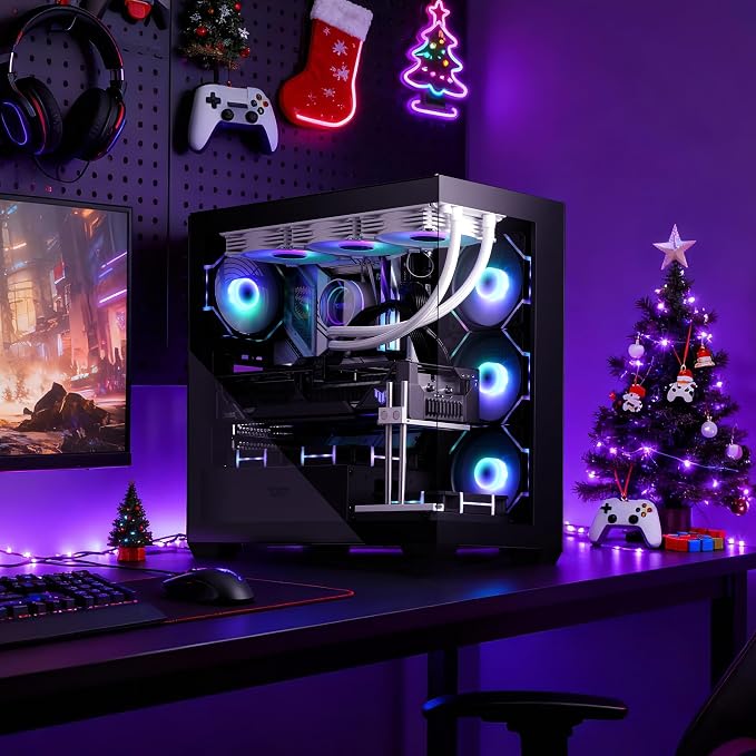 Gabinete PC Mid Tower ATX darkFlash DS900 Negro miniatura 2