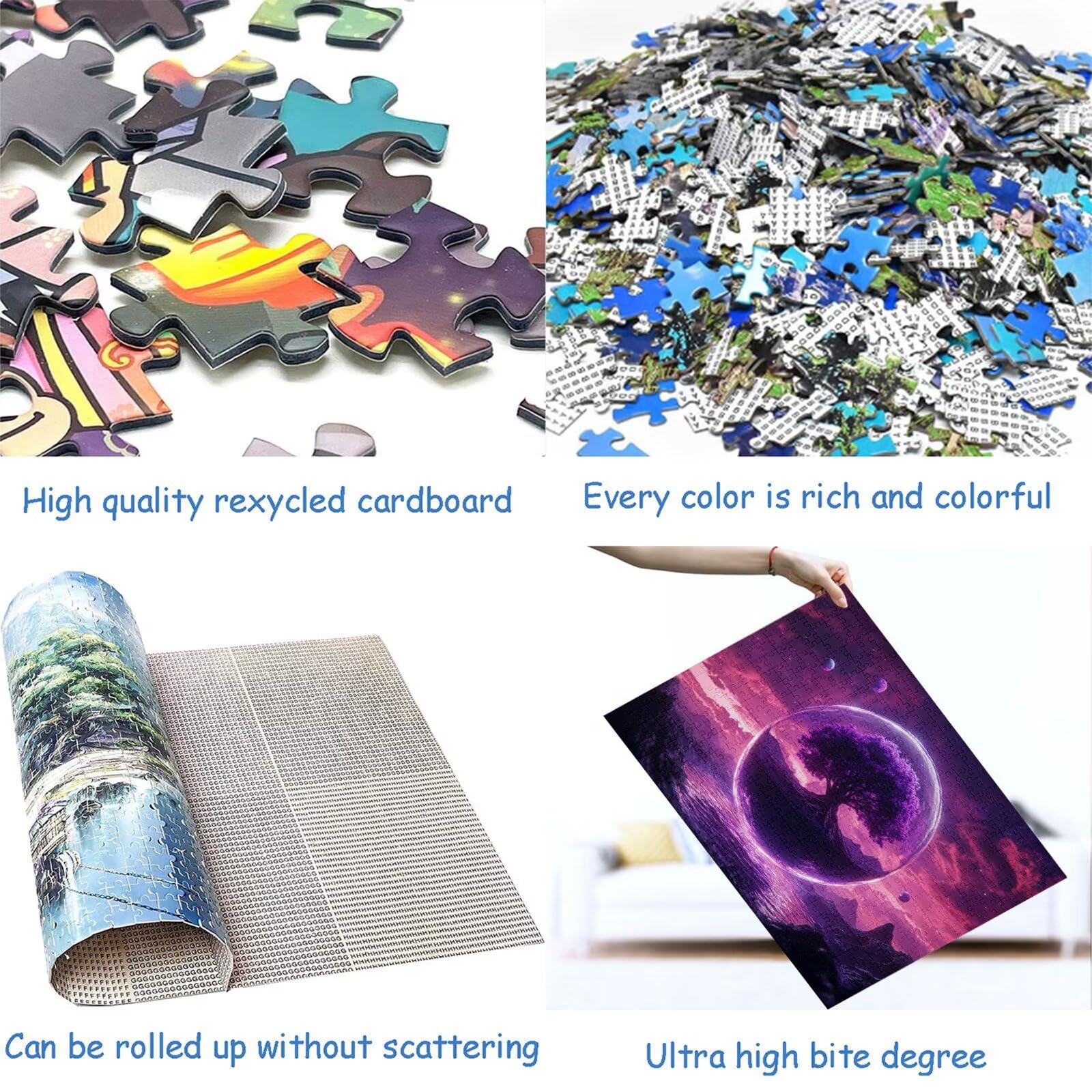 Puzzle 4000 elementów drzewo puzzle dla dorosłych jezioro 141 x 87 cm unikalne rzemiosło klasyczne 3D drewniana układanka do rodzinnych gier aktywnych, układanka do samodzielnego wykonania nawet do