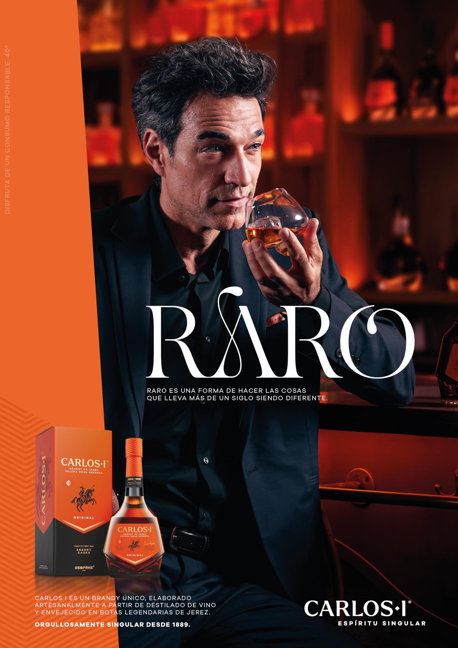 Carlos I Brandy D.O. Jerez Solera Gran Reserva | Más de 130 años de maestría | Elaboración artesanal | Envejecido a partir de la destilación de vino en botas de roble americano | 700 ml (Paquete de 2)