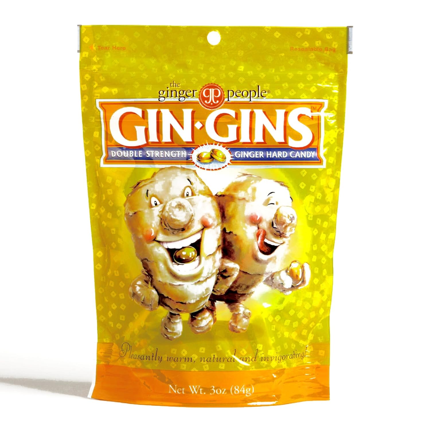 Gin Gins Double Strength Ginger Hard Candy 3 oz each (6