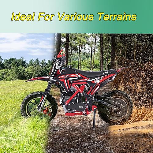 Miniatura 5 de X-PRO Hawk - Mini bicicleta de cross, motocicleta de gasolina de 4 tiempos! Bicicleta de pit 40CC, arranque manual, ruedas de 25 cm! (Rosa)