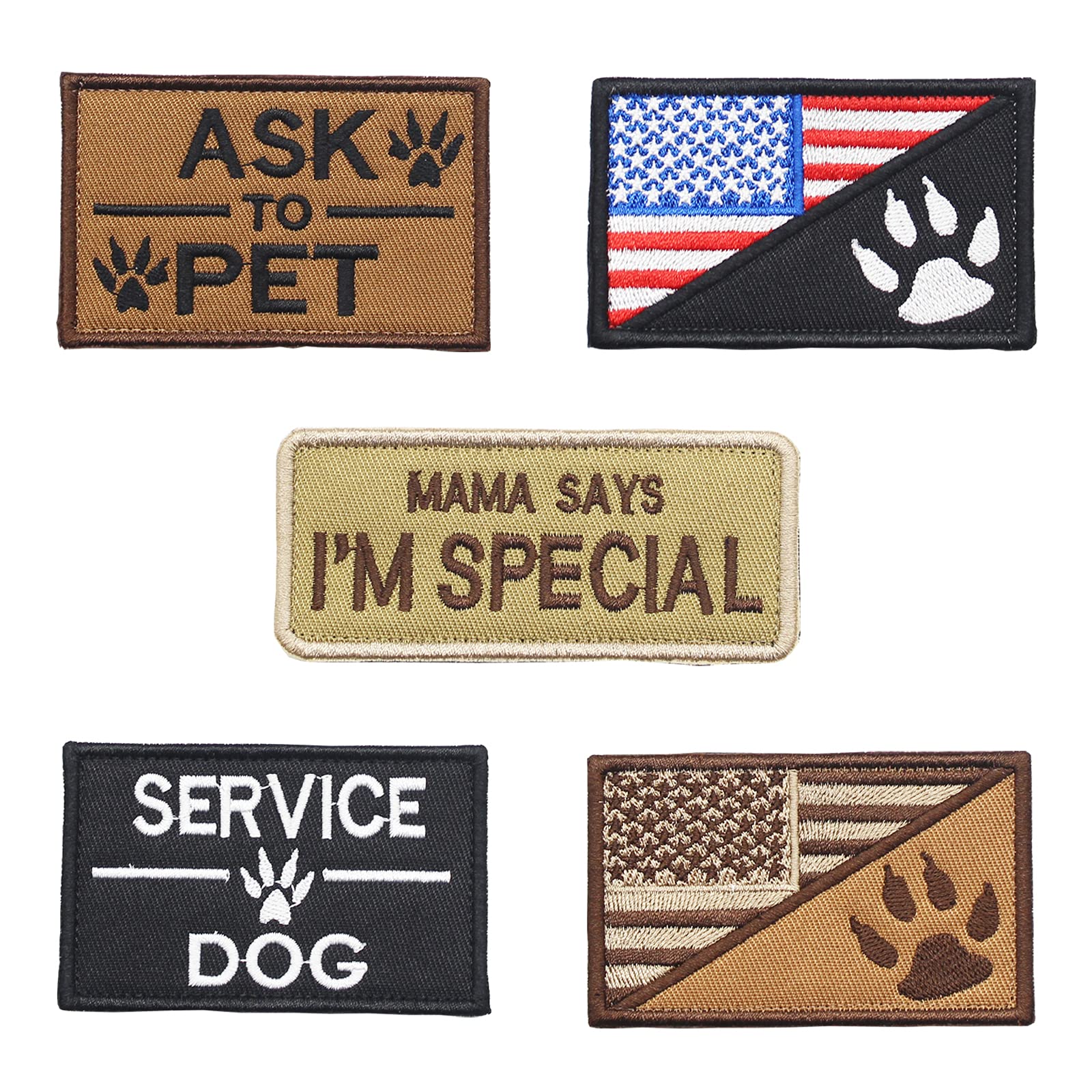 Dog Patches For Harness Velcro Service Dog Patch Ask To
