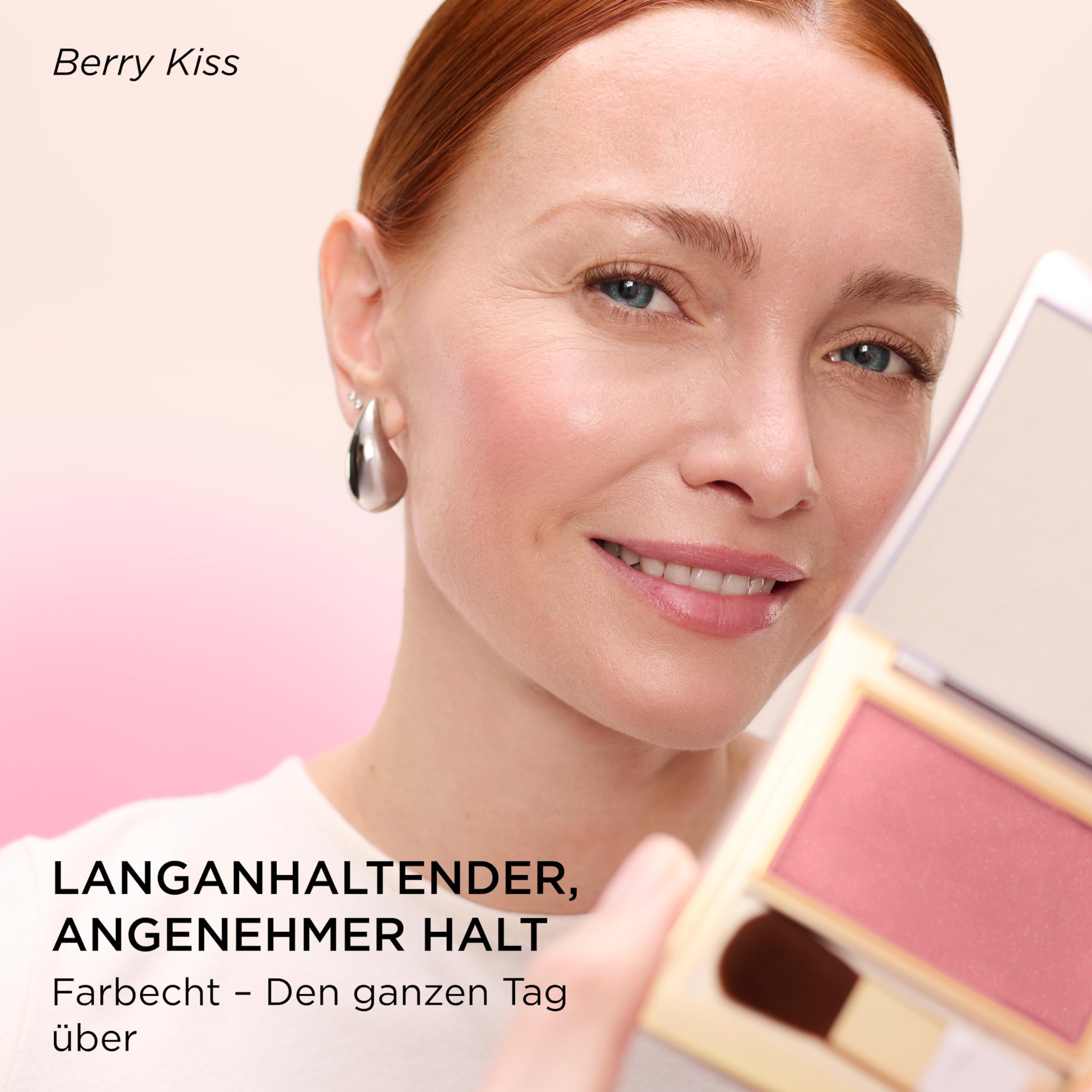 Elizabeth Arden – Puder Highlighter Rose Quartz Glow, strahlendes & leuchtendes Finish mit seidiger Textur, talkfreie rosa Highlighter, für alle Hauttöne, passt zu jedem Make-up-Look