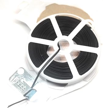 Weststone - 100ft 30m Plastic Oval Twist Tie Spool with Cutter Black -1pc