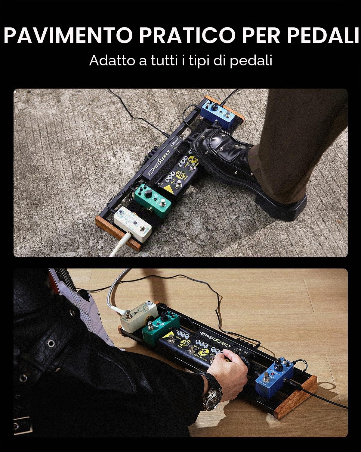 Donner DB-P100 Portable Guitar Effects Pedals Board kit（EU）
