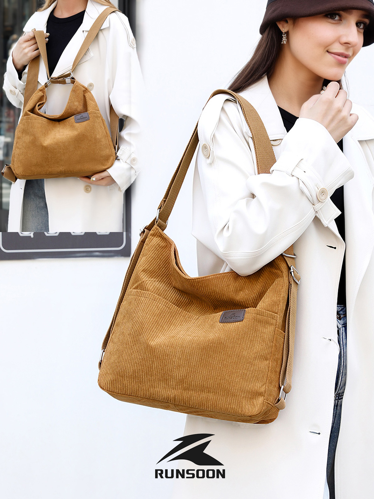 Bolso Convertible Tote y Mochila para Mujer miniatura 7