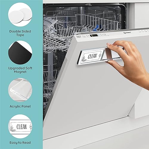 Miniatura 3 de Imán para lavavajillas indicador de señal sucia elegante imán universal para lavaplatos de cocina imán súper fuerte o calcomanías para superficies