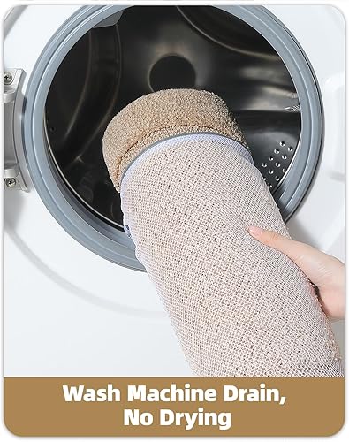 Miniatura 7 de Color&Geometry Alfombra de baño pequeña color beige de 19 x 31 pulgadas, antideslizante, absorbente, suave, lavable, tapete de baño grueso, tapete