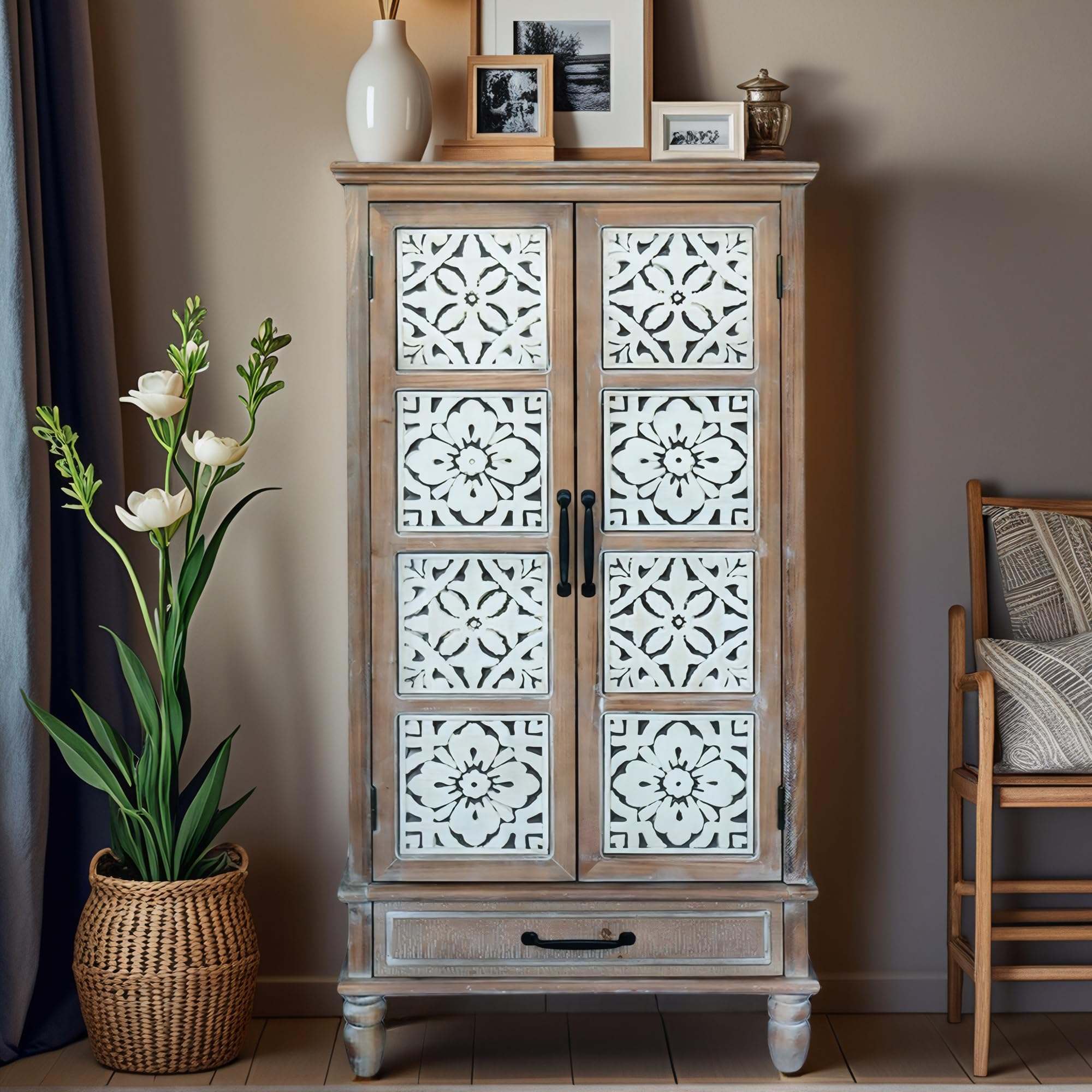 French Country Side Cabinet