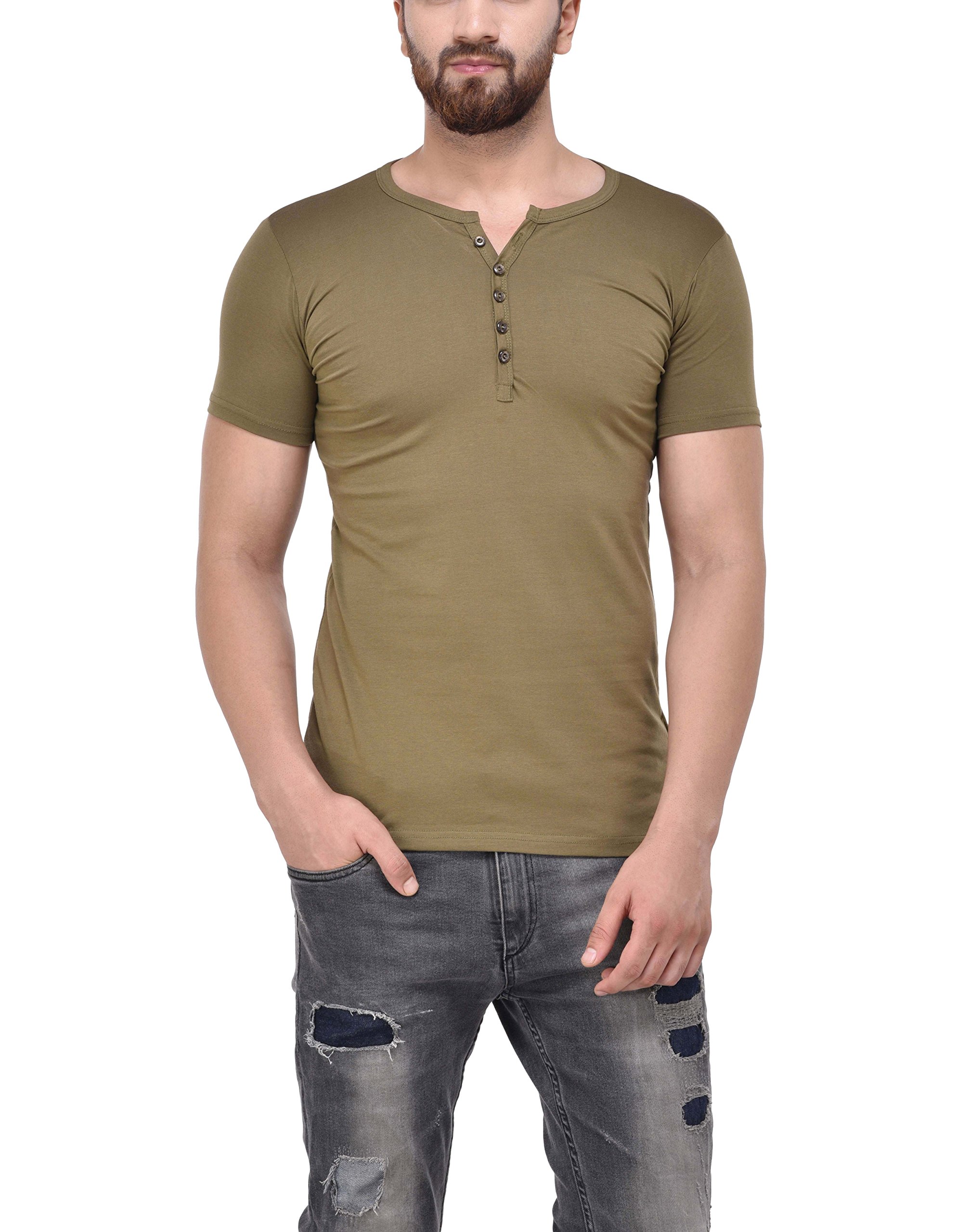 Tinted Men's Solid Slim fit T-Shirt