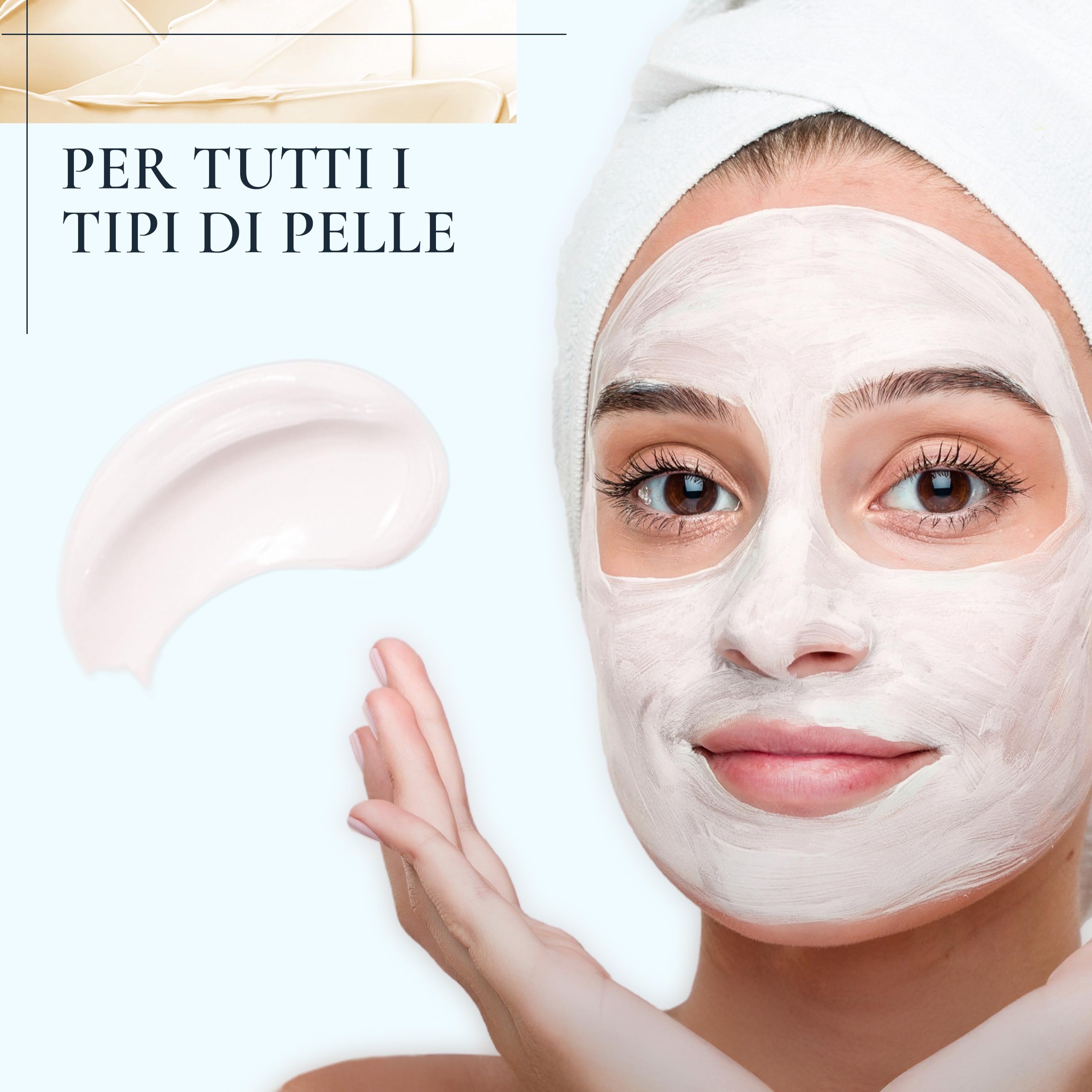 Transvital Hydro Intensive Mask 50 ml, Maschera viso idratante e riparatrice, Maschera viso con Aminoacidi e ingredienti altamente selezionati, Maschera idratante viso per tutti i tipi di pelle