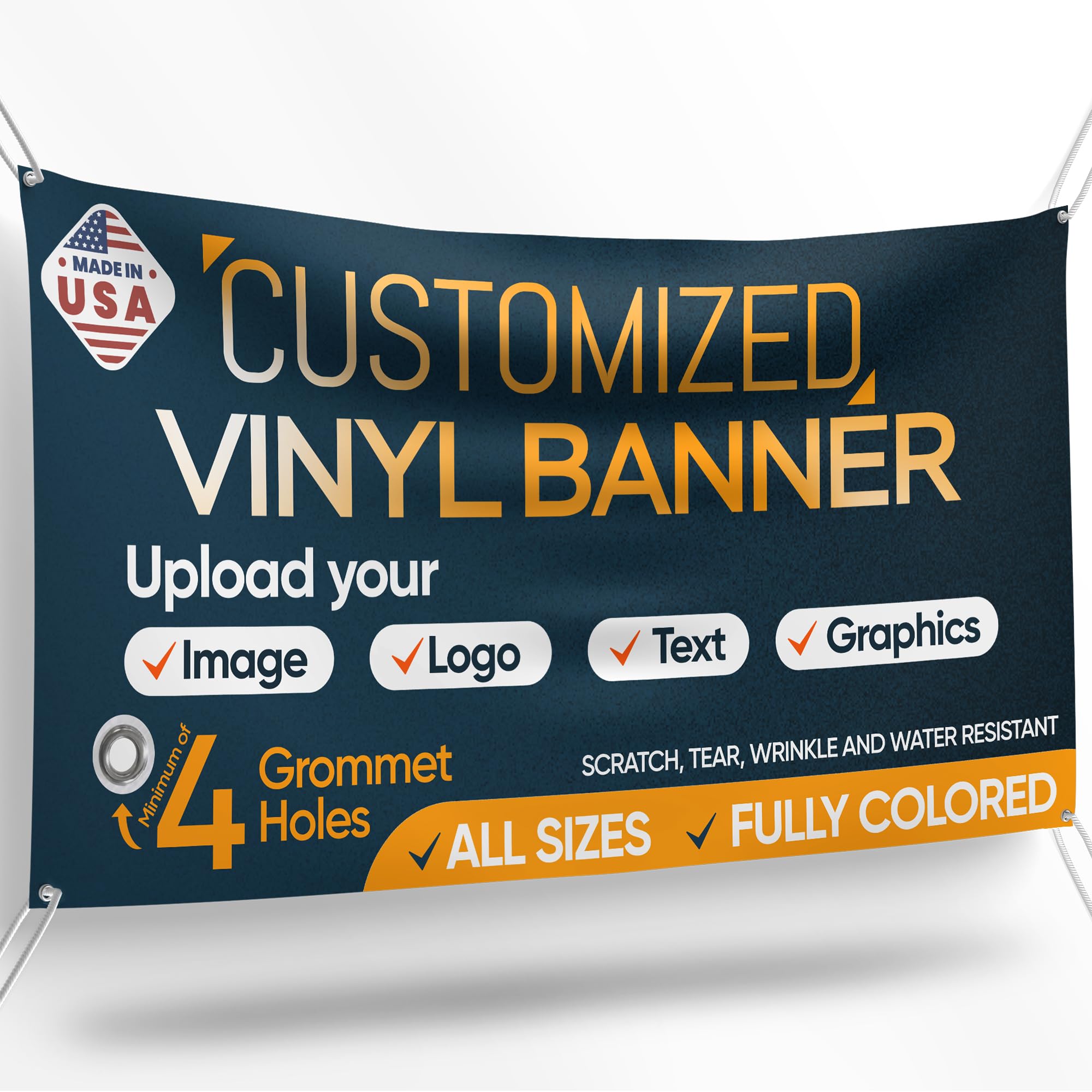 Custom Banners – Personalized Vinyl Signs for Business, Birthdays & Events, Fully Colored Customized Backdrop – Vibrant Print & Any Sizes