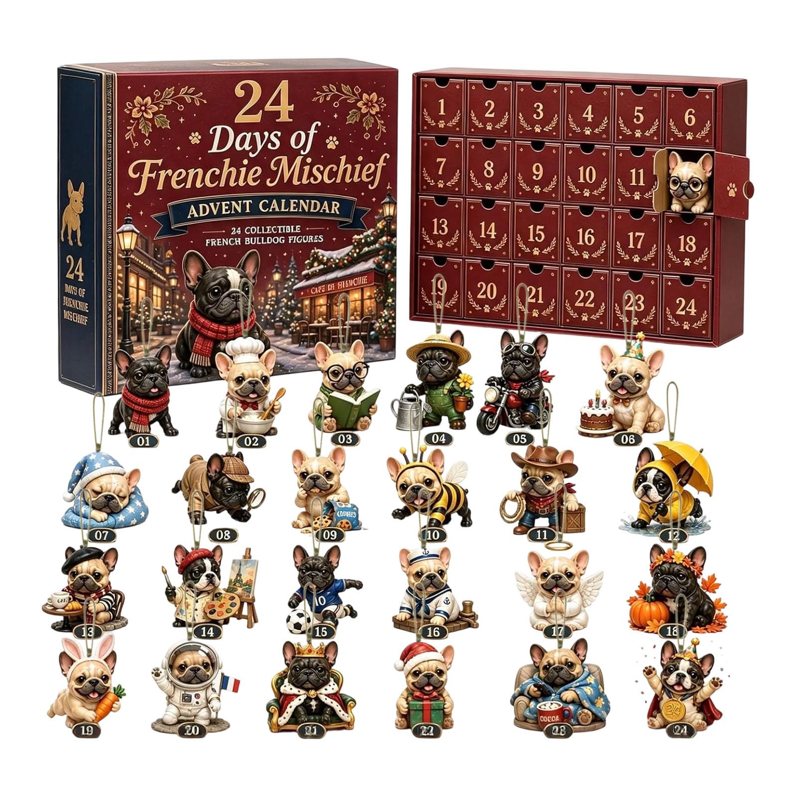 French Bulldog Advent Calendar 2026, 24 Days of Frenchie Mischief