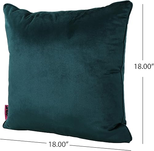 Miniatura 7 de Christopher Knight Home Ippolito - Juego de 2 almohadas de terciopelo, color verde azulado