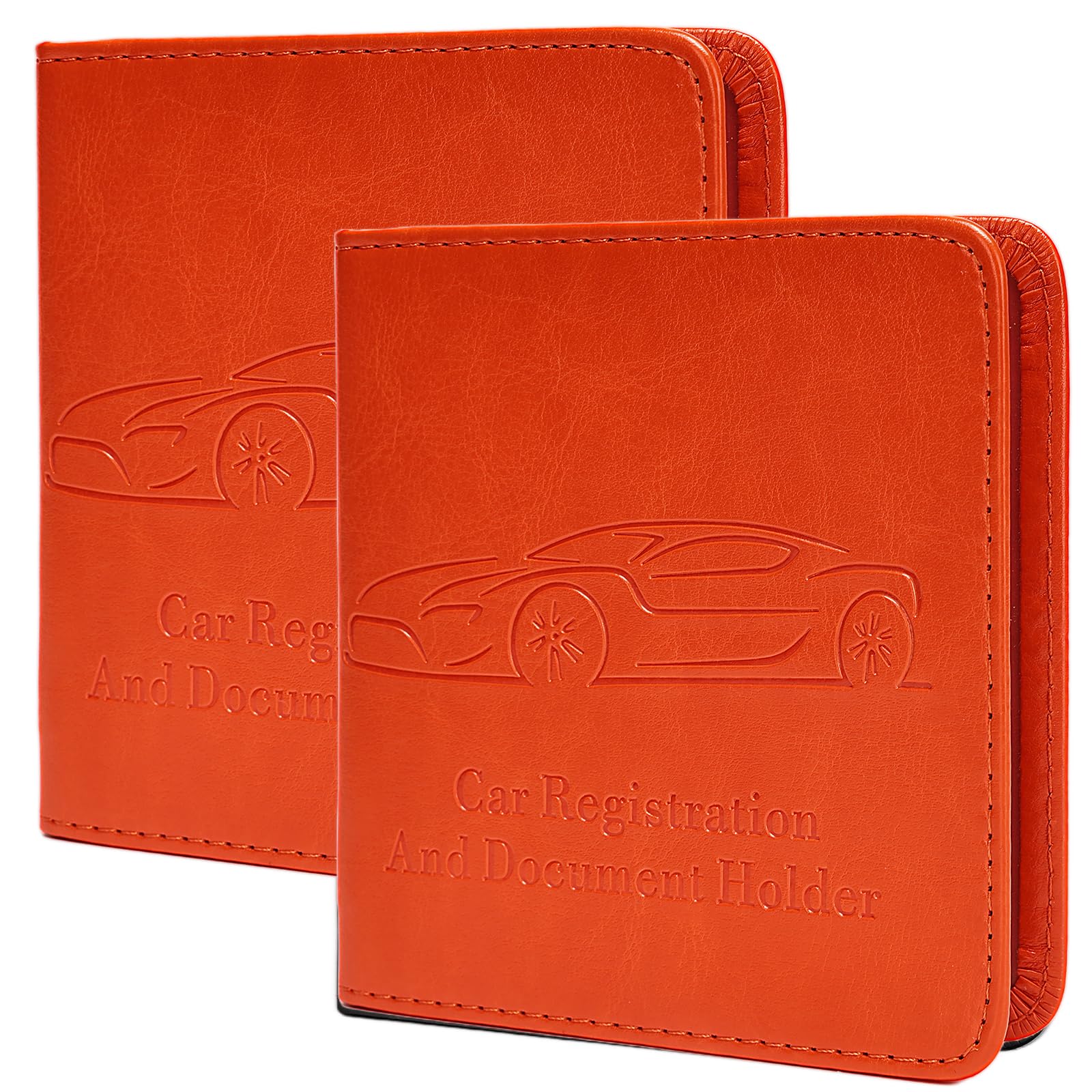 2-Pack Registration and Insurance Card Holder Vehicle Glove Box Car Organizer with Magnetic Closure Interior Car Accessories for