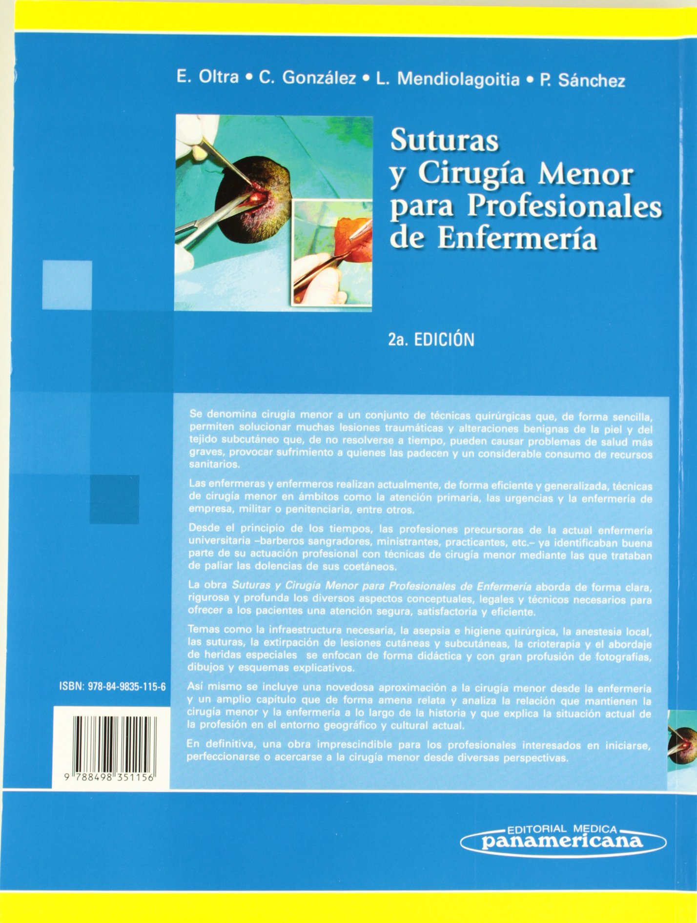 suturas y Cirugia Menor para Profesionales De Enfermeria